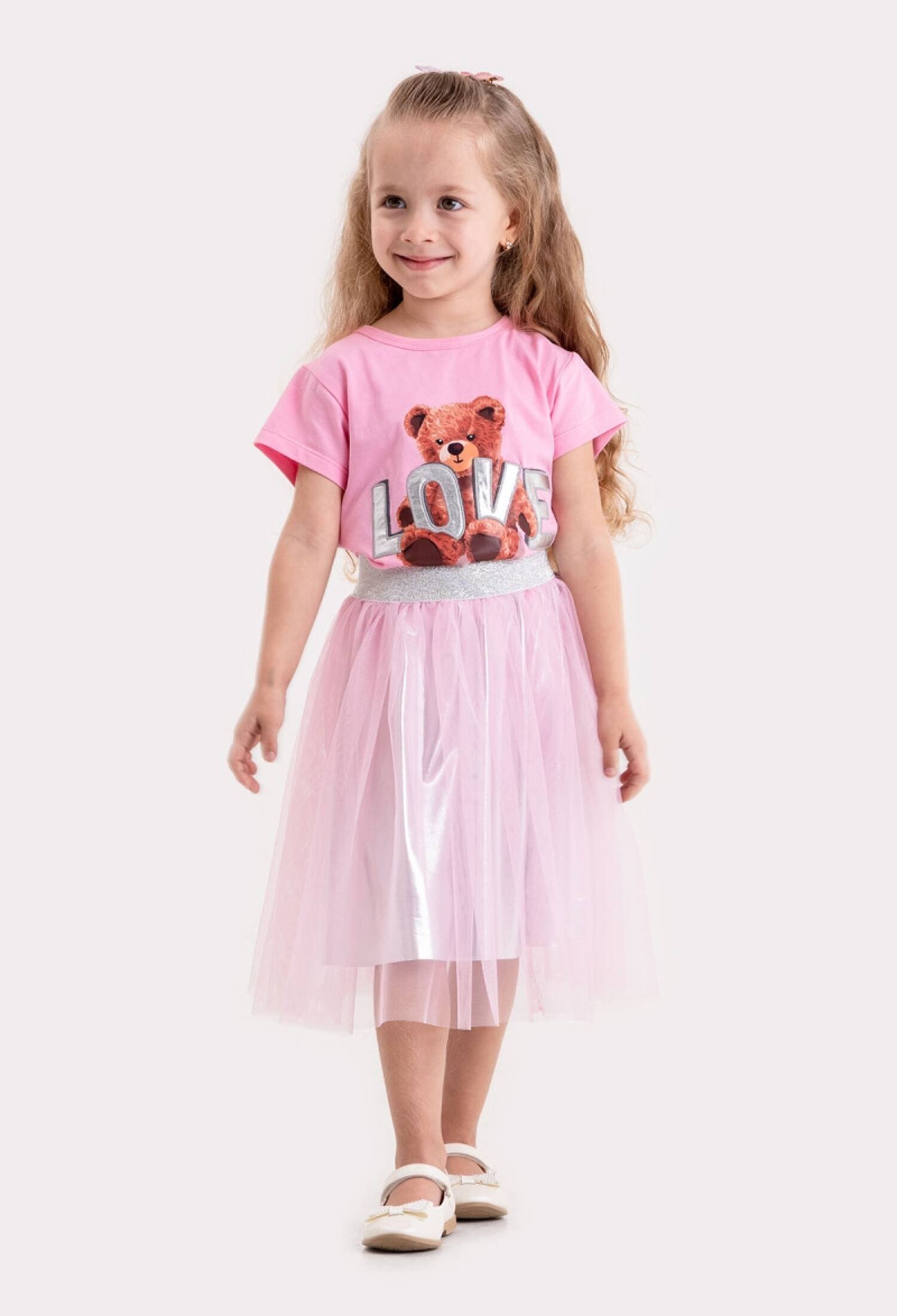 Toptan Kız Çocuk 2'li Tişört ve Etek Takımı 2-5Y 1099-1026 - 1099-1026 - Brand: Tuffy - Kids & Bby Clothes From Peralane Kids Turkey