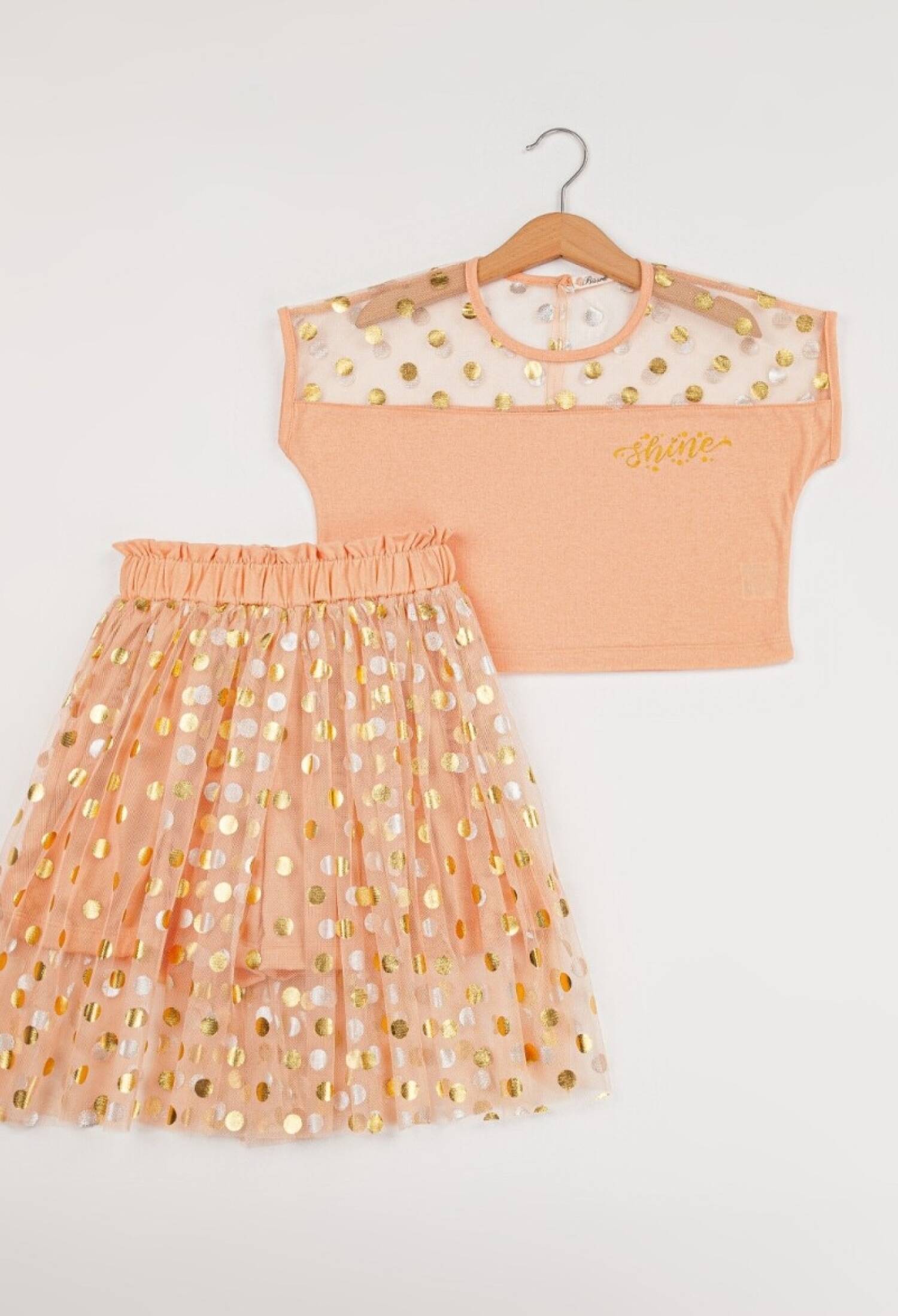 Toptan Kız Çocuk 2'li Tişört ve Etek Takımı 7-10Y 1016-24110 - 1016-24110 - Brand: Büşra Bebe - Kids & Bby Clothes From Peralane Kids Turkey