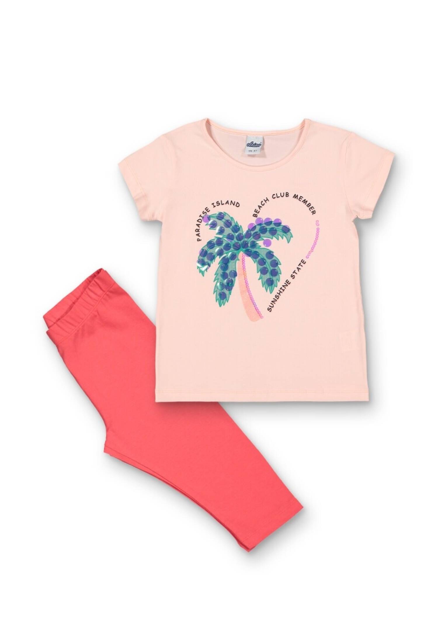 Toptan Kız Çocuk 2'li Tişört ve Tayt Takım 8-14Y 1025-22254 - 1025-22254 - Brand: Elnino - Kids & Bby Clothes From Peralane Kids Turkey