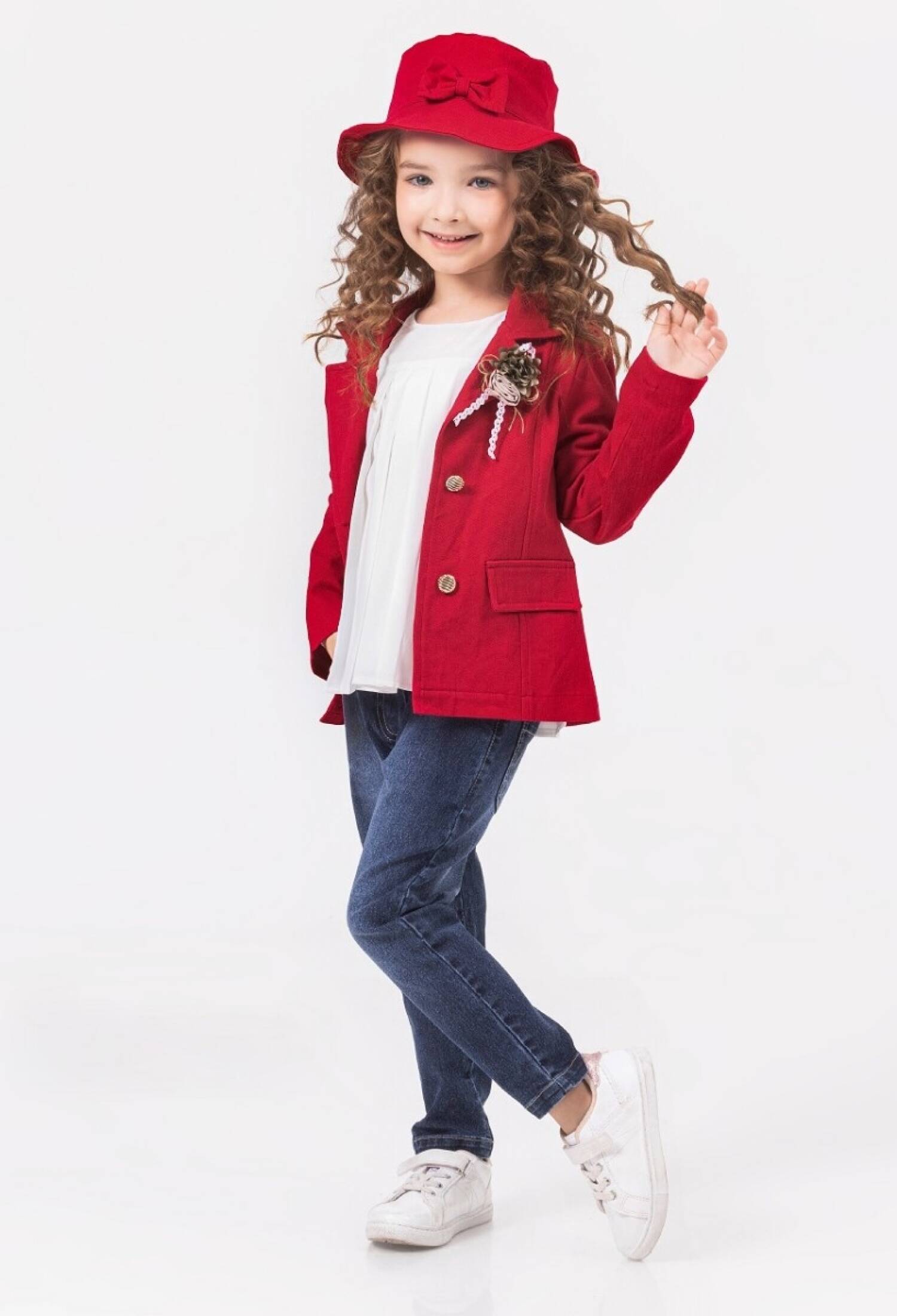 Toptan Kız Çocuk 4'lü Ceket, Badi, Şapka ve Pantolon Takım 2-6Y 1055-5608 - 1055-5608 - Brand: Miss Lore - Kids & Bby Clothes From Peralane Kids Turkey