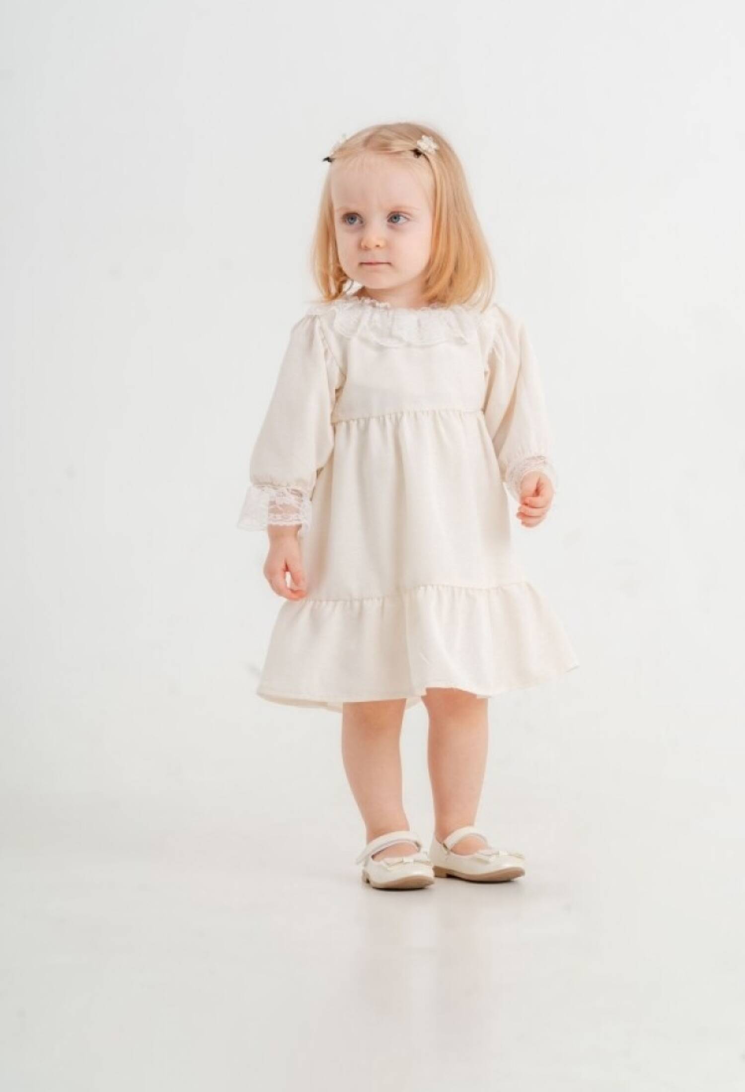 Toptan Kız Çocuk 4'lü Keten Prenses Kol Elbise 2-6Y 1031-5891 - 1031-5891 - Brand: KidsRoom - Kids & Bby Clothes From Peralane Kids Turkey