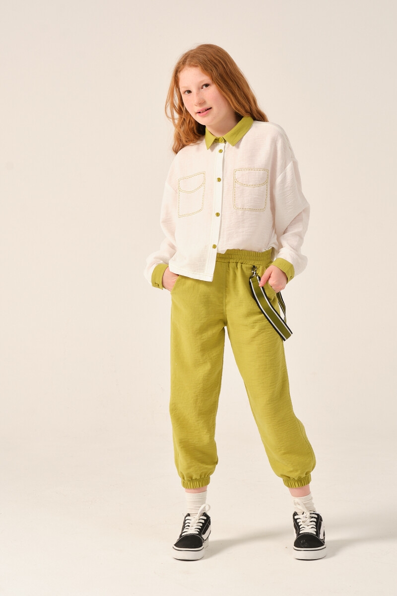 Toptan Kız Çocuk Aksesuar Detaylı Jogger Pantolon 8-15Y 2051-241Z4ALP01 – 2051-241Z4ALP01 – Brand: Jazziee – Kids & Bby Clothes From Peralane Kids Turkey
