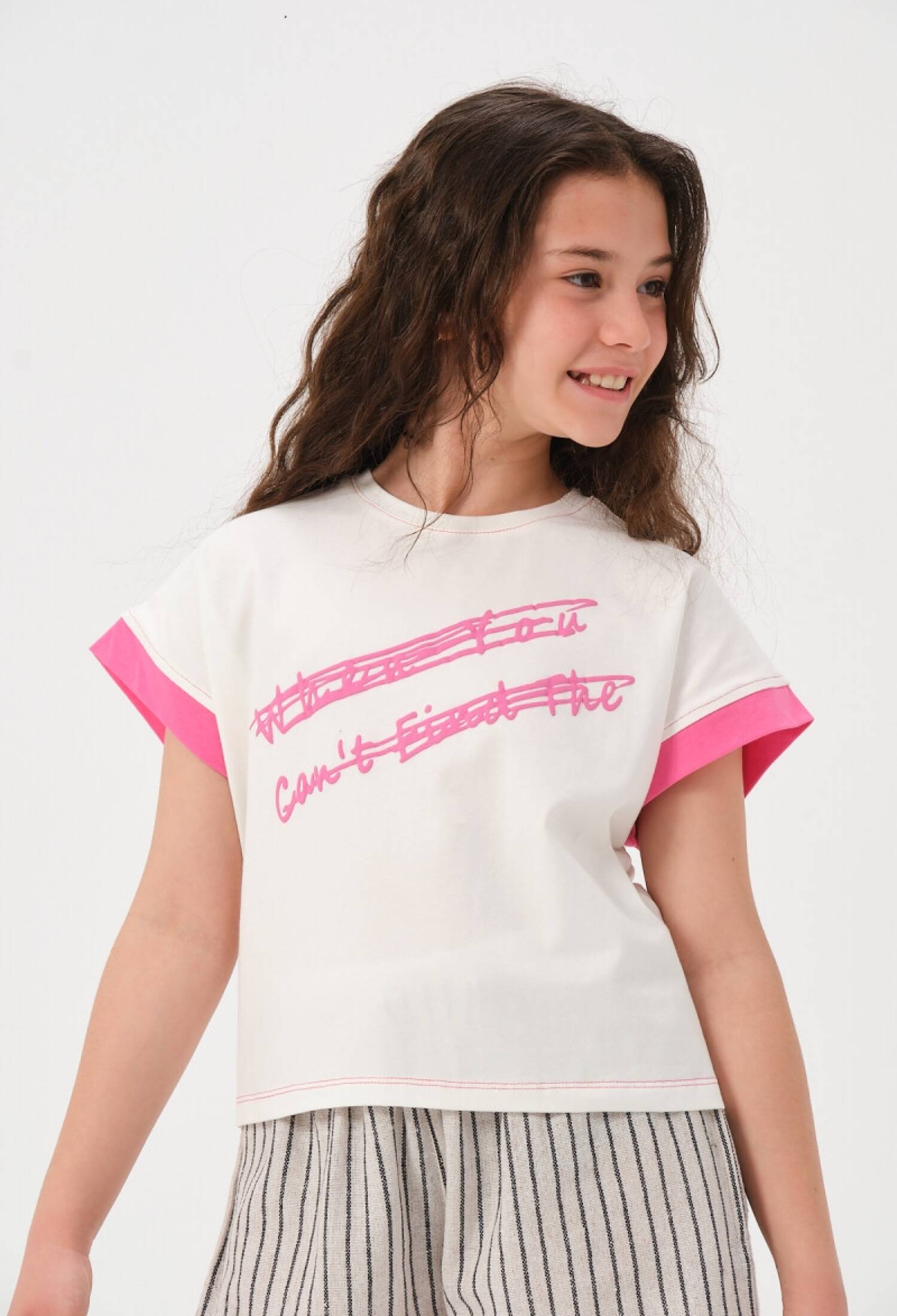 Toptan Kız Çocuk Baskılı T-shirt 8-15Y 2051-241Z4ALD51 - 2051-241Z4ALD51 - Brand: Jazziee - Kids & Bby Clothes From Peralane Kids Turkey