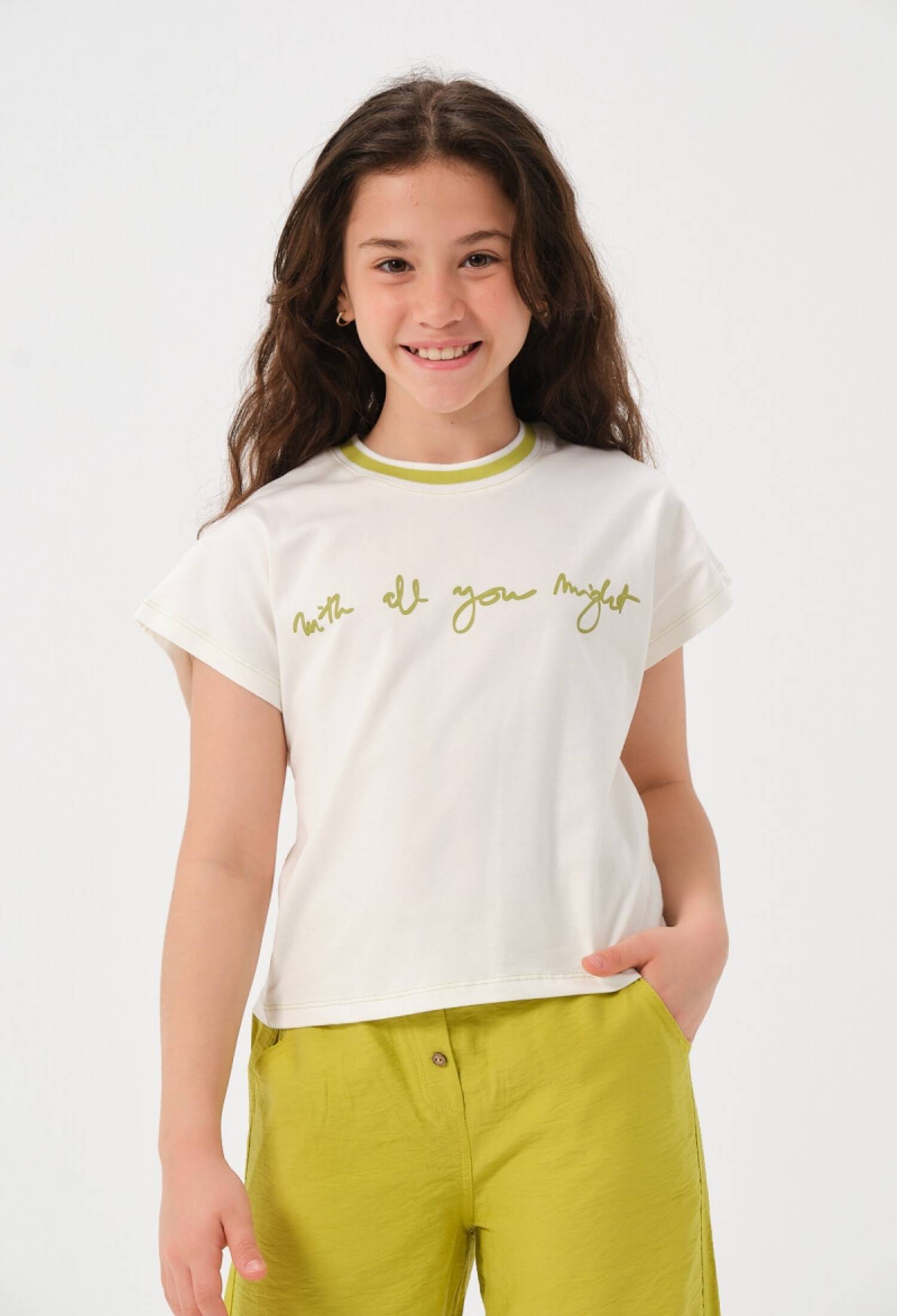 Toptan Kız Çocuk Baskılı T-shirt 8-15Y 2051-241Z4ALJ51 - 2051-241Z4ALJ51 - Brand: Jazziee - Kids & Bby Clothes From Peralane Kids Turkey