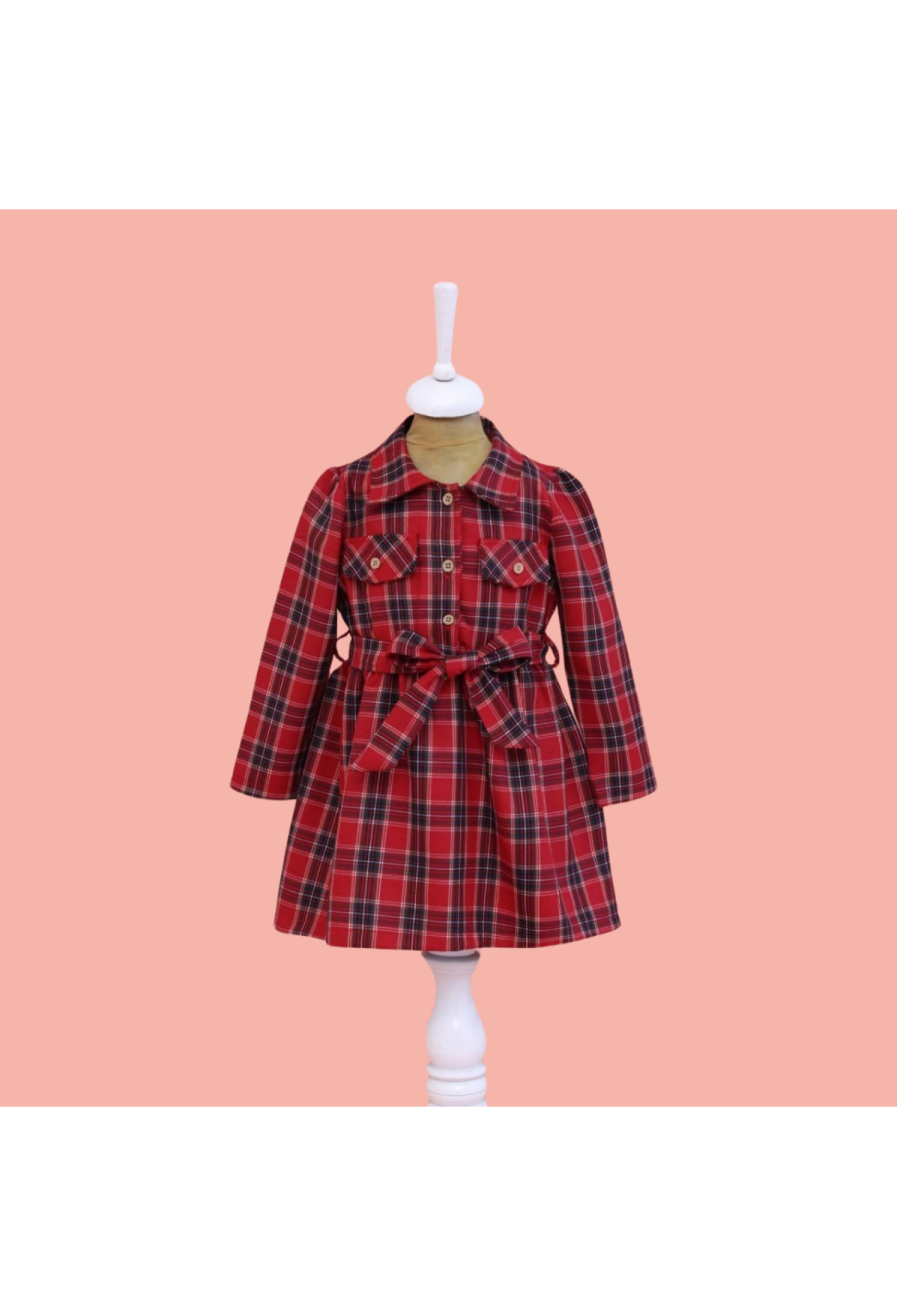 Toptan Kız Çocuk Beli Kuşaklı Elbise 2-5Y 1049-6573 - 1049-6573 - Brand: Lilax - Kids & Bby Clothes From Peralane Kids Turkey