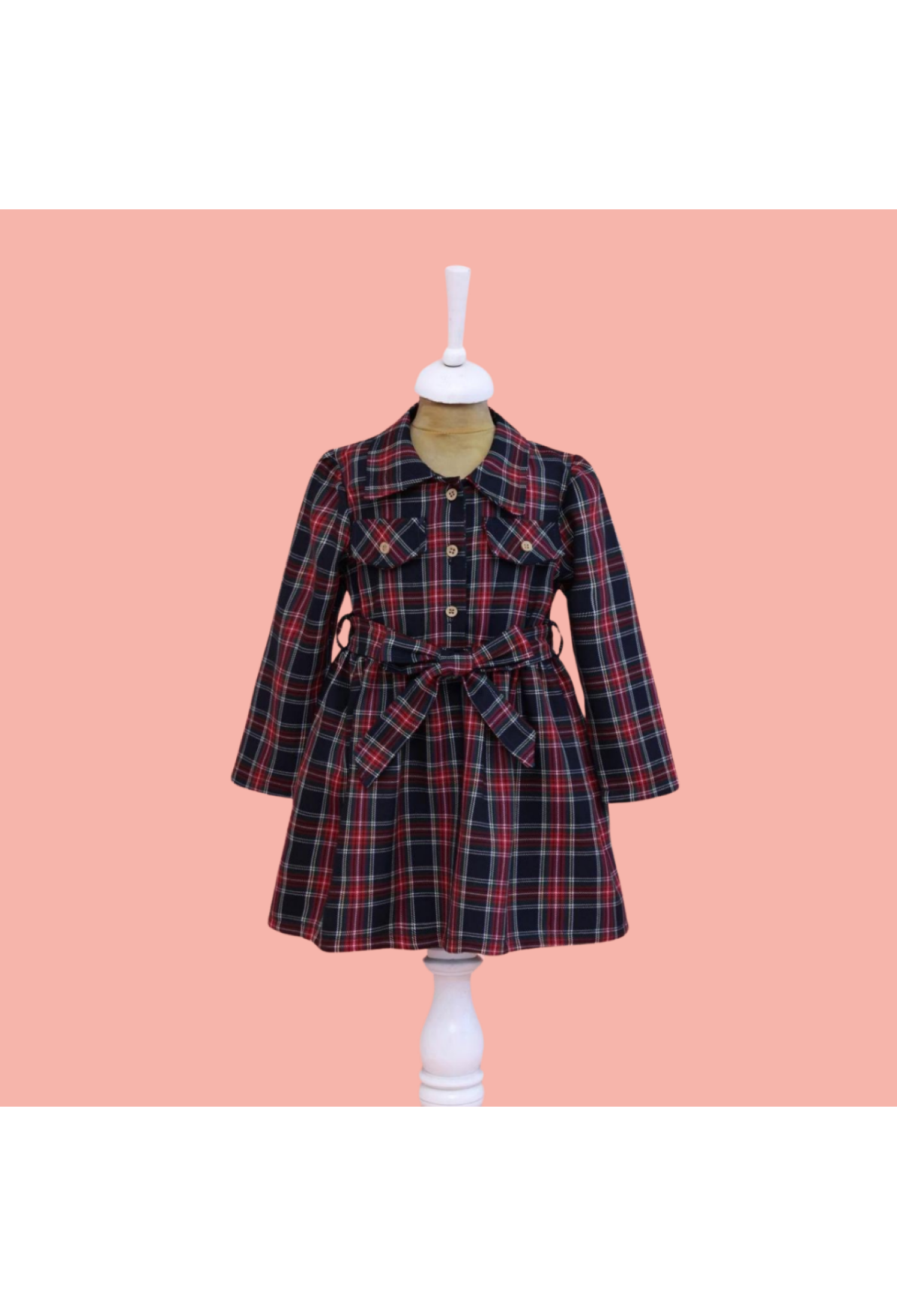 Toptan Kız Çocuk Beli Kuşaklı Elbise 2-5Y 1049-6573 - 1049-6573 - Brand: Lilax - Kids & Bby Clothes From Peralane Kids Turkey