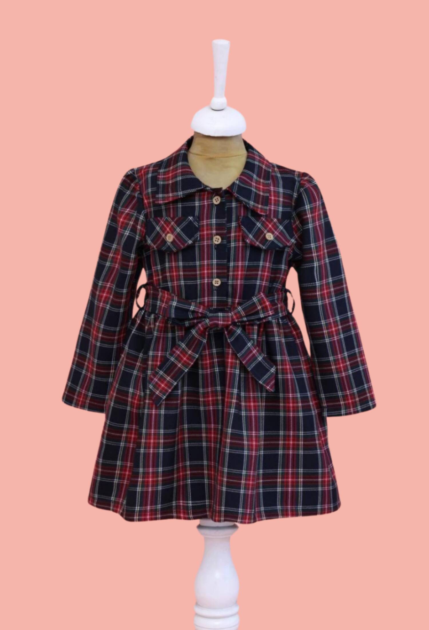 Toptan Kız Çocuk Beli Kuşaklı Elbise 2-5Y 1049-6573 - 1049-6573 - Brand: Lilax - Kids & Bby Clothes From Peralane Kids Turkey