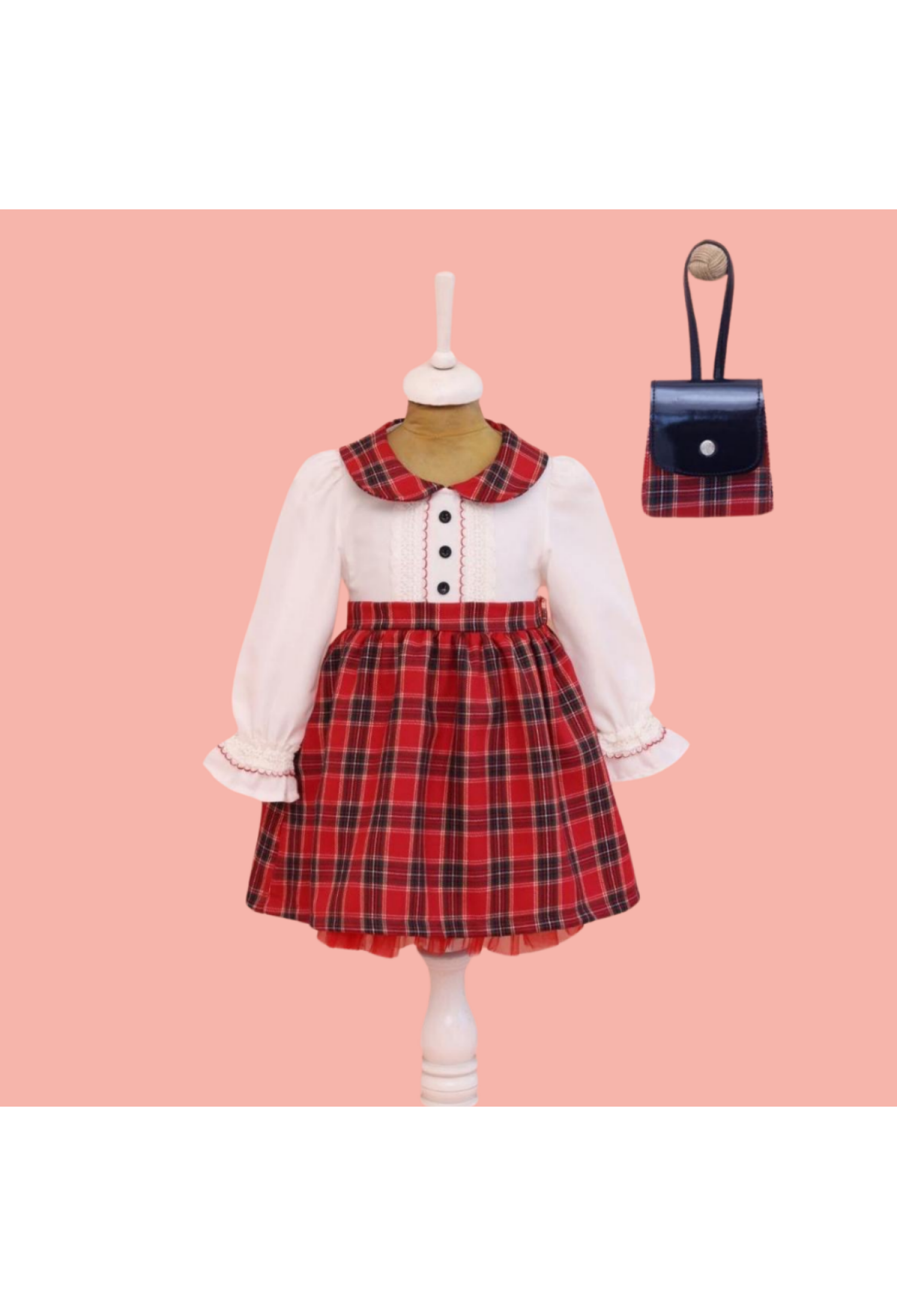 Toptan Kız Çocuk Çantalı Elbise 2-5Y 1049-6518 - 1049-6518 - Brand: Lilax - Kids & Bby Clothes From Peralane Kids Turkey