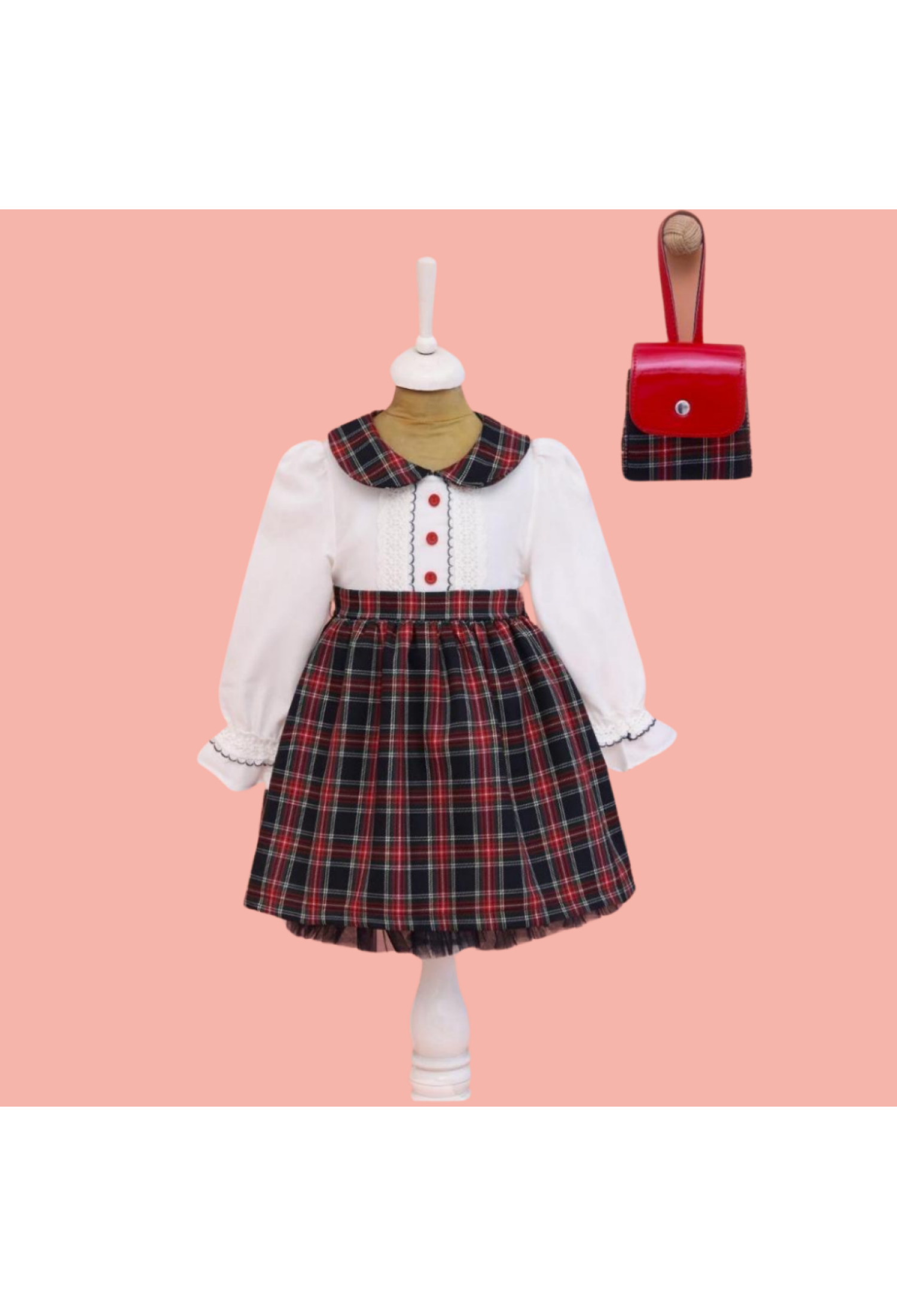 Toptan Kız Çocuk Çantalı Elbise 2-5Y 1049-6518 - 1049-6518 - Brand: Lilax - Kids & Bby Clothes From Peralane Kids Turkey