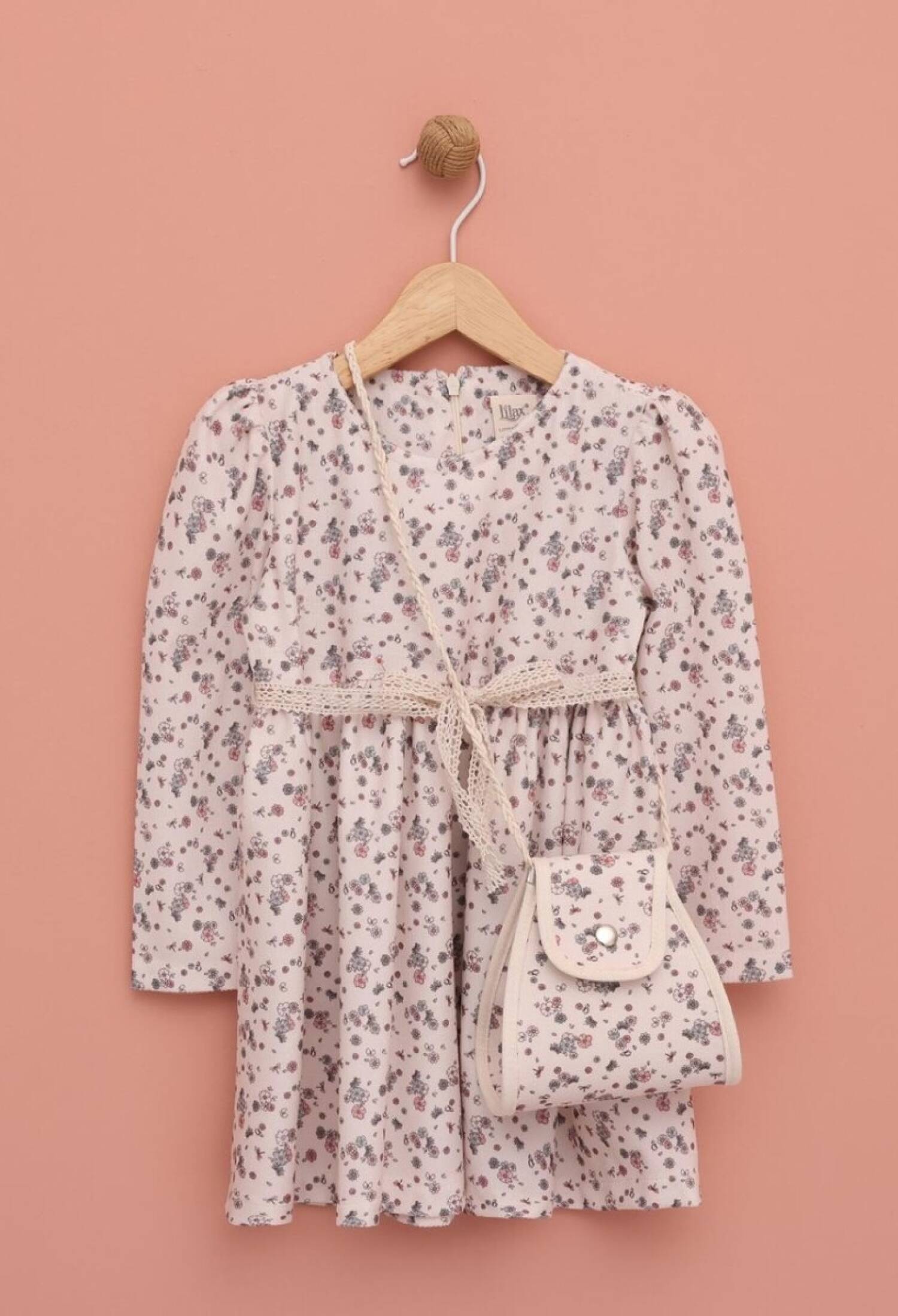 Toptan Kız Çocuk Çantalı Elbise 2-5Y 1049-6551 - 1049-6551 - Brand: Lilax - Kids & Bby Clothes From Peralane Kids Turkey