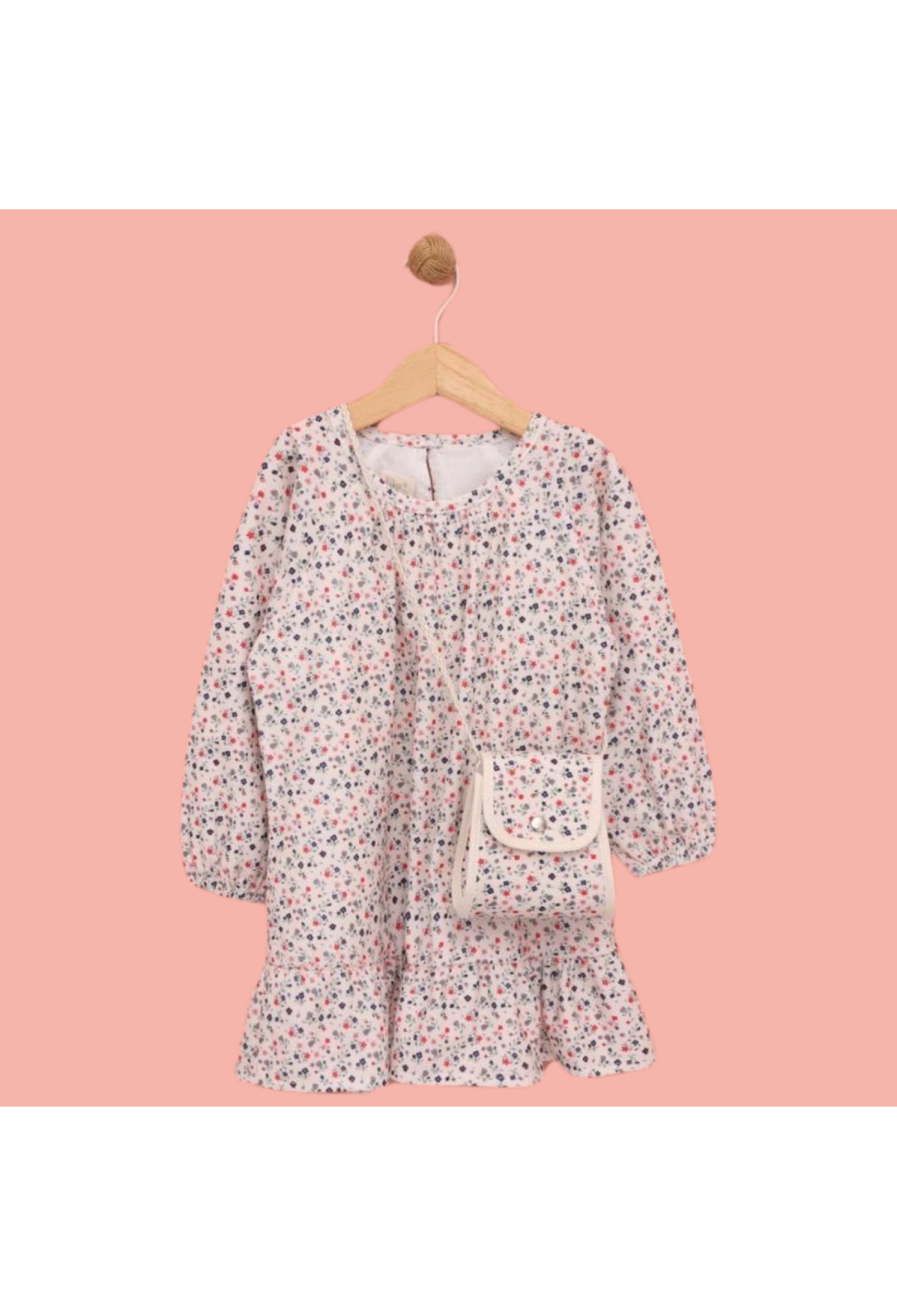 Toptan Kız Çocuk Çantalı Elbise 2-5Y 1049-6553 - 1049-6553 - Brand: Lilax - Kids & Bby Clothes From Peralane Kids Turkey