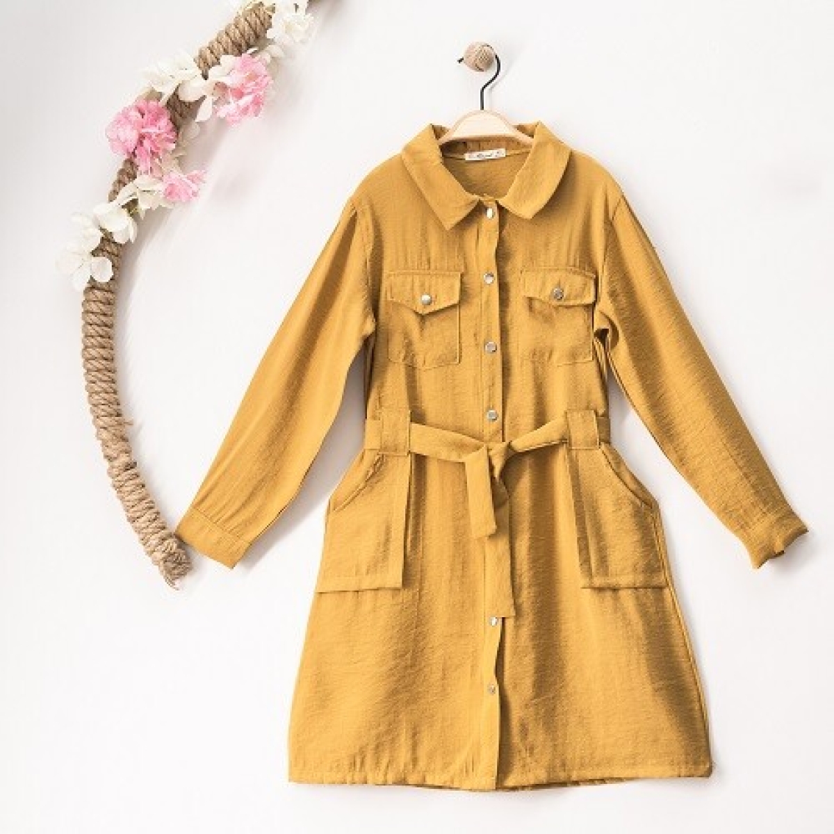 Toptan Kız Çocuk Cepli Elbise 7-10Y 1016-23108 - 1016-23108 - Brand: Büşra Bebe - Kids & Bby Clothes From Peralane Kids Turkey