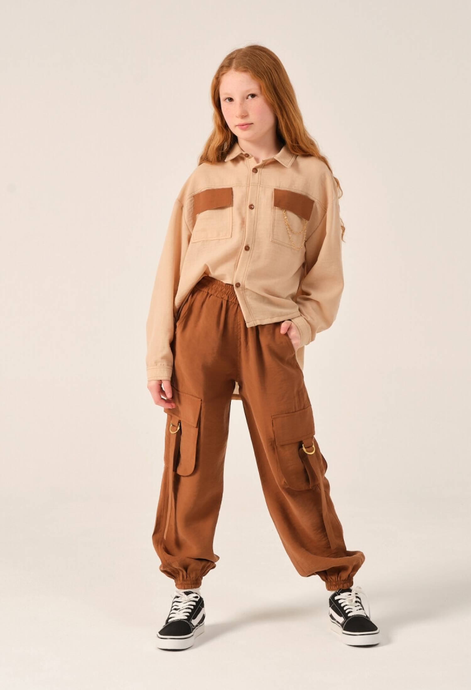 Toptan Kız Çocuk Cepli Jogger Pantolon 8-5Y 2051-241Z4ALD01 - 2051-241Z4ALD01 - Brand: Jazziee - Kids & Bby Clothes From Peralane Kids Turkey