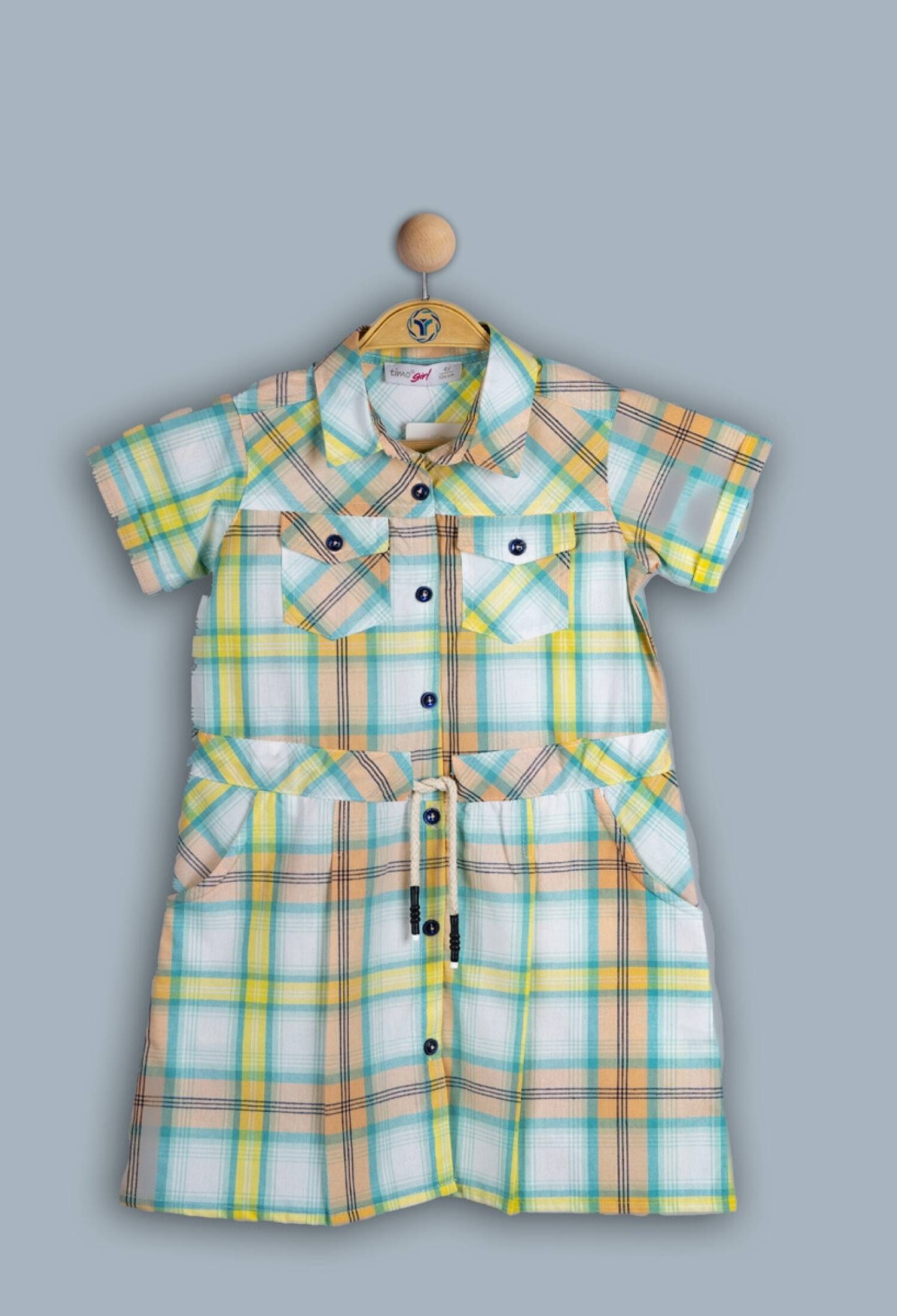 Toptan Kız Çocuk Ekose Elbise 6-9Y 1018-TK4DÜ044243493 - 1018-TK4DÜ044243493 - Brand: Timo - Kids & Bby Clothes From Peralane Kids Turkey