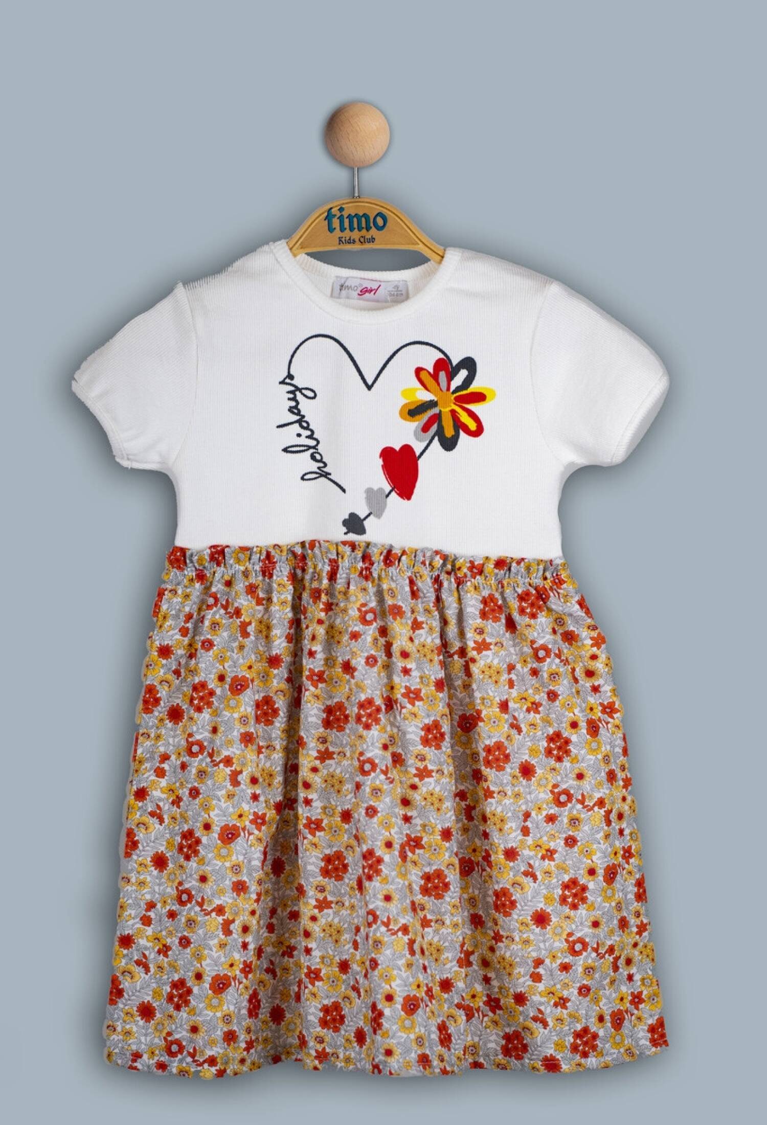 Toptan Kız Çocuk Elbise 2-5Y 1018-TK4DÜ042243282 - 1018-TK4DÜ042243282 - Brand: Timo - Kids & Bby Clothes From Peralane Kids Turkey