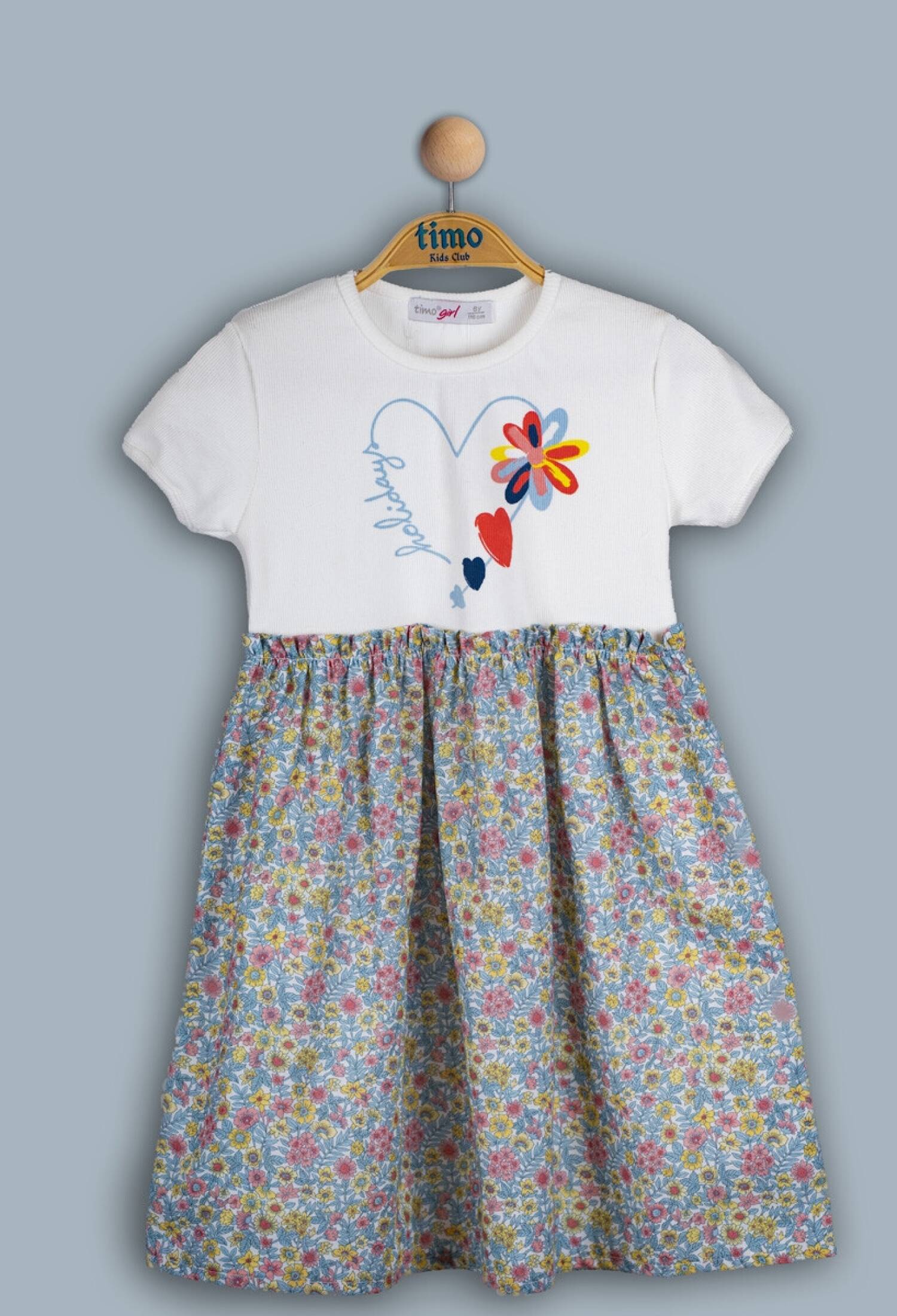 Toptan Kız Çocuk Elbise 6-9Y 1018-TK4DÜ042243283 - 1018-TK4DÜ042243283 - Brand: Timo - Kids & Bby Clothes From Peralane Kids Turkey