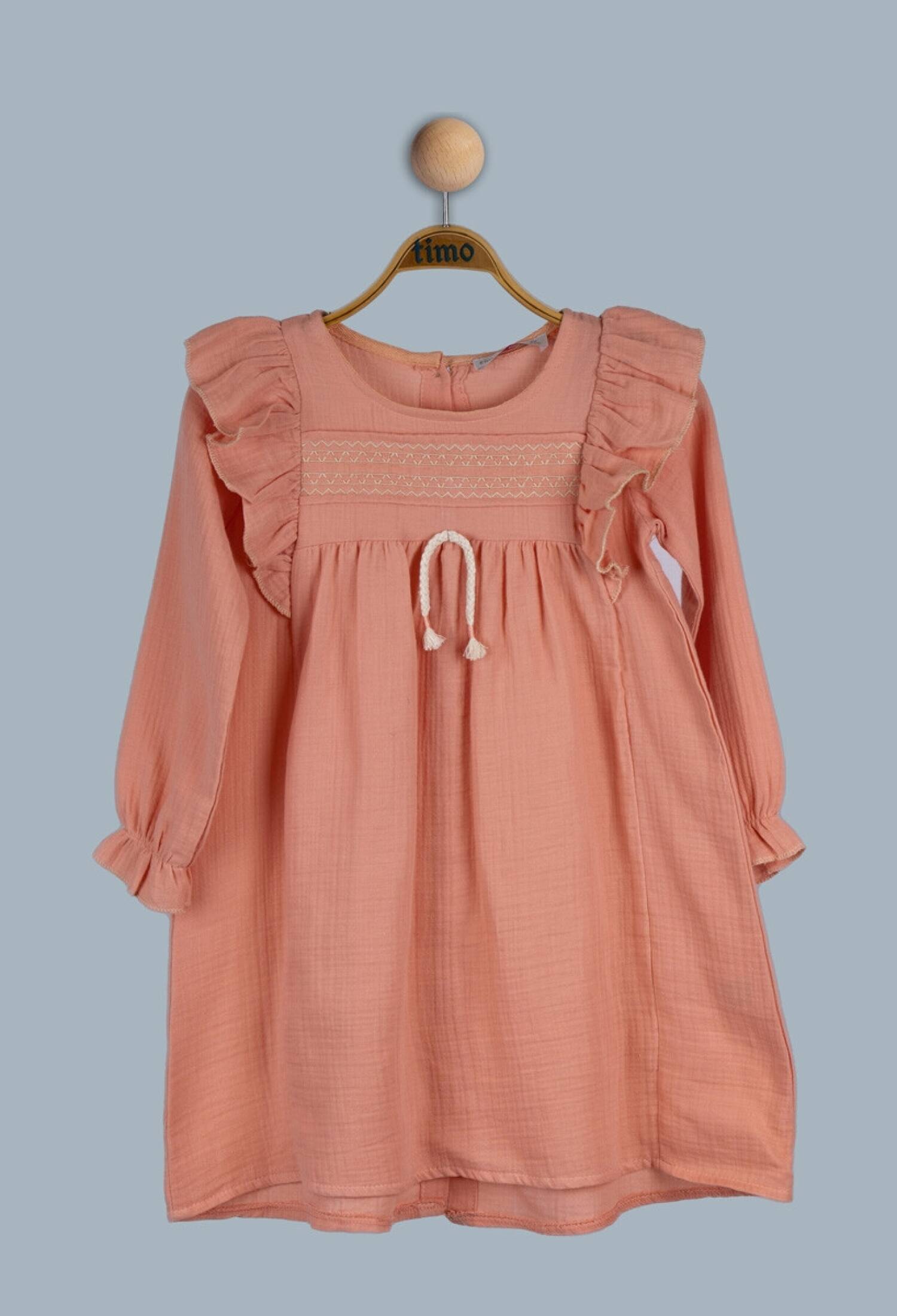 Toptan Kız Çocuk Elbise 6-9Y 1018-TK4DÜ082241873 - 1018-TK4DÜ082241873 - Brand: Timo - Kids & Bby Clothes From Peralane Kids Turkey