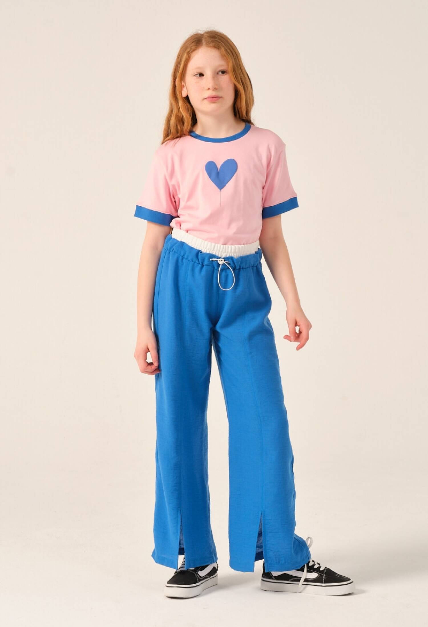 Toptan Kız Çocuk Kemer Garnili Bol Paça Pantolon 8-15Y 2051-241Z4ALR01 - 2051-241Z4ALR01 - Brand: Jazziee - Kids & Bby Clothes From Peralane Kids Turkey