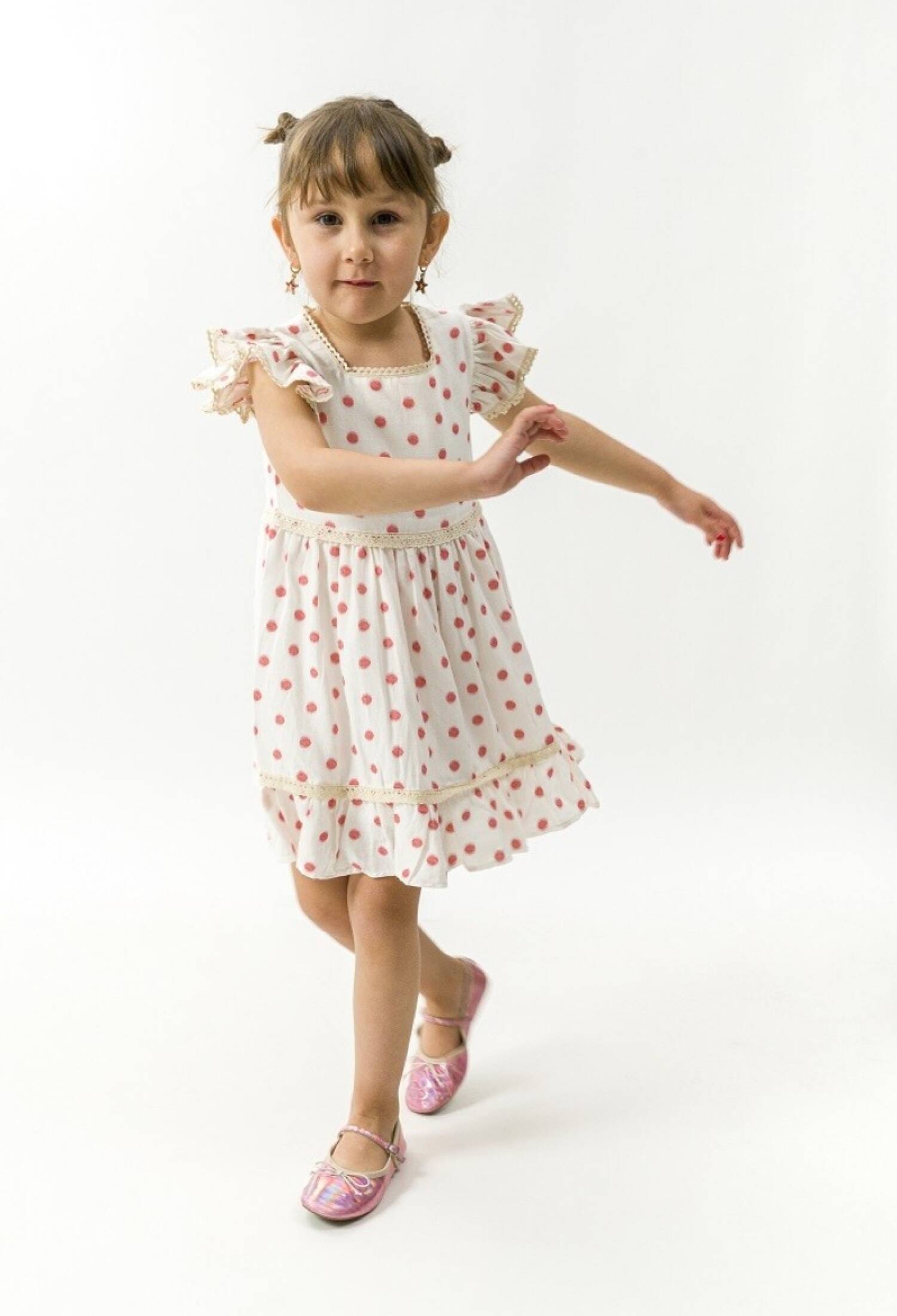 Toptan Kız Çocuk Puanlı Kare Yala Elbise 2-5Y 1022-23307 - 1022-23307 - Brand: Wecan - Kids & Bby Clothes From Peralane Kids Turkey