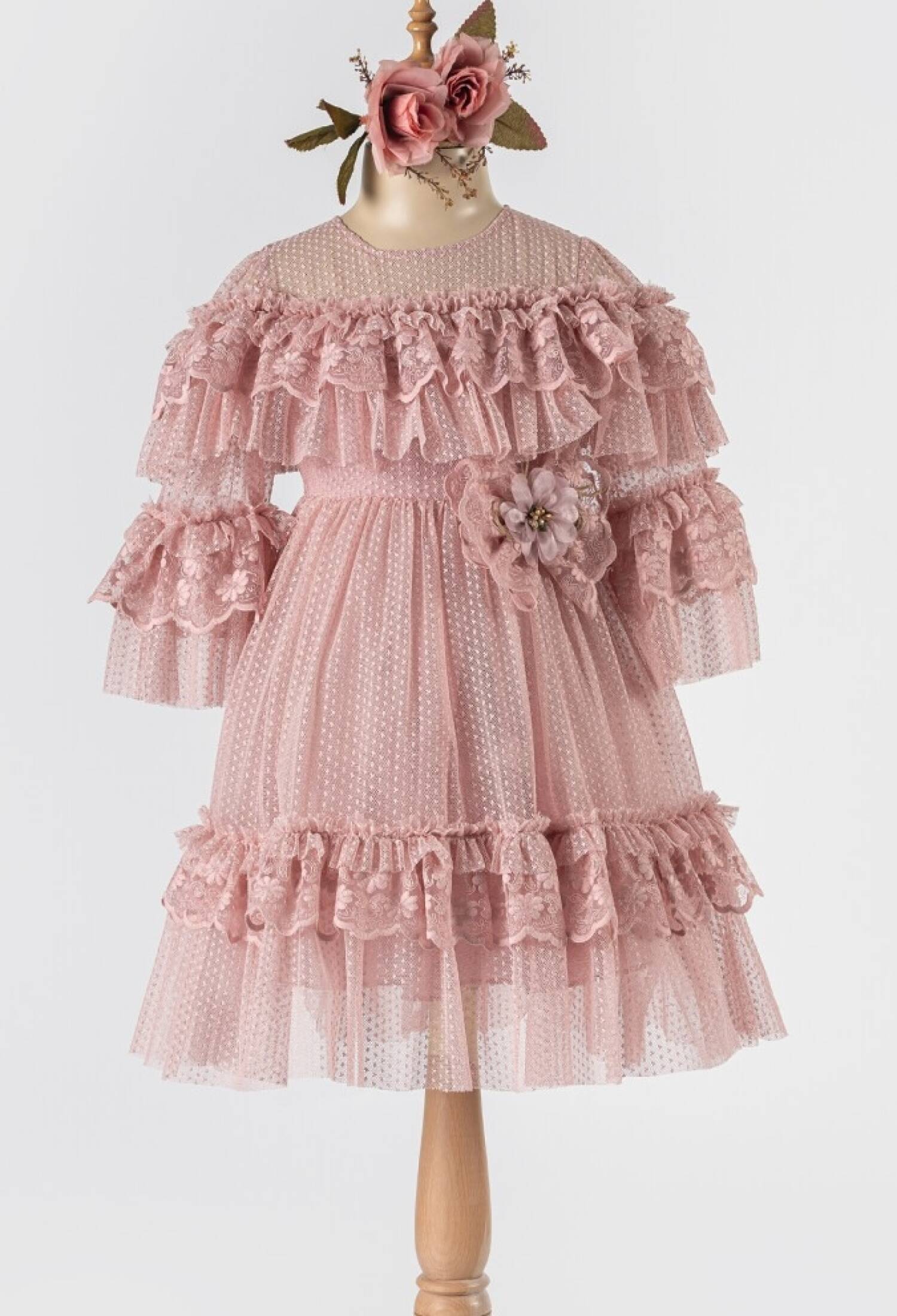 Toptan Kız Çocuk Tüllü Elbise 5-8Y 1042-2493 - 1042-2493 - Brand: Tivido - Kids & Bby Clothes From Peralane Kids Turkey