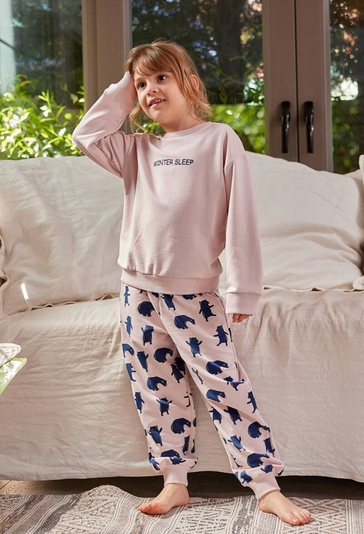 Toptan Kız Çocuk Yazı Nakışlı Pijama Takımı 3-12Y 1070-ZK24-116240 - 1070-ZK24-116240 - Brand: Zeyland - Kids & Bby Clothes From Peralane Kids Turkey