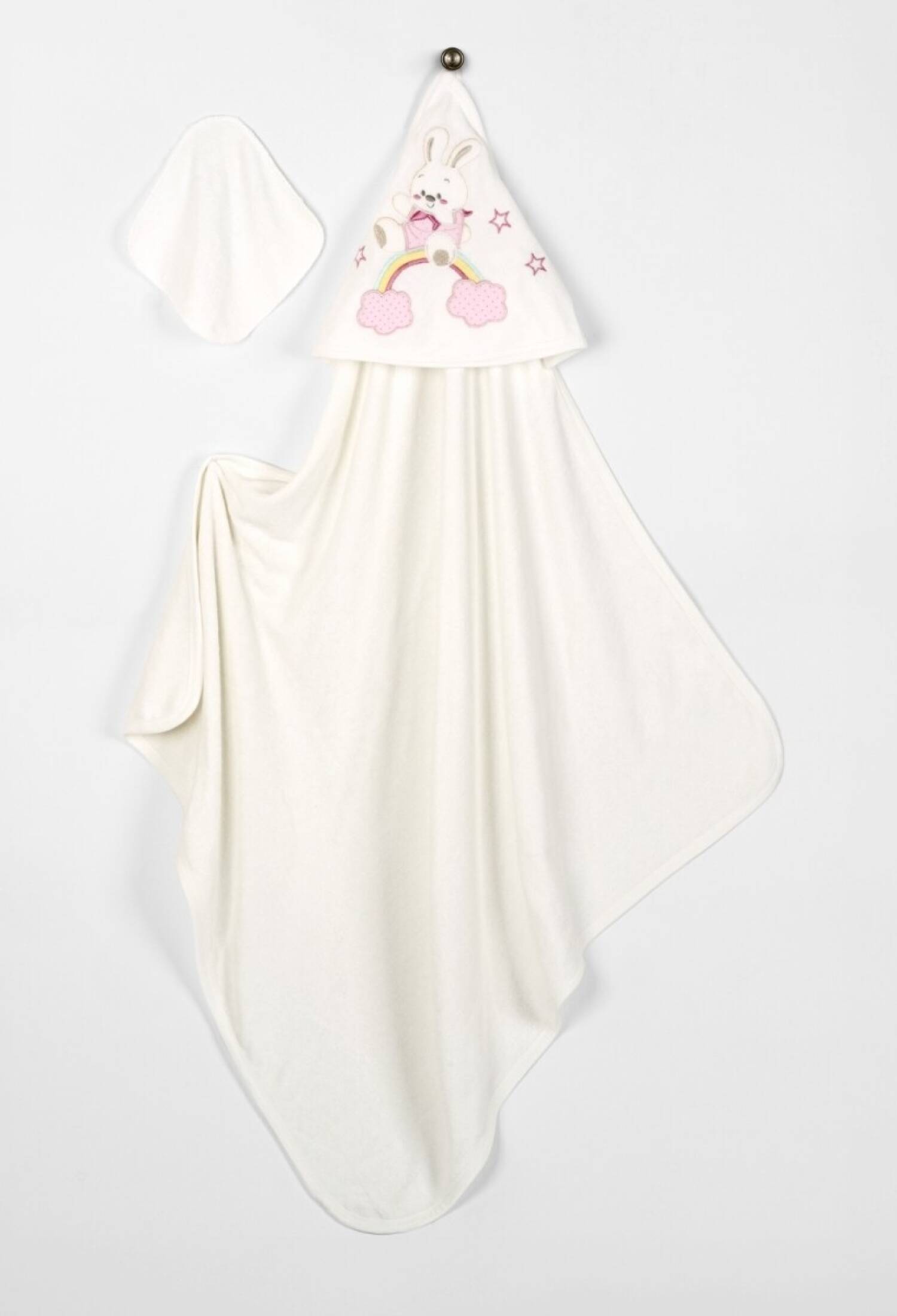 Toptan Unisex Bebek 2'li Havlu ve Banyo Kesesi Takım 85x85cm. 2015-9-668 - 2015-9-668 - Brand: Babyline - Kids & Bby Clothes From Peralane Kids Turkey