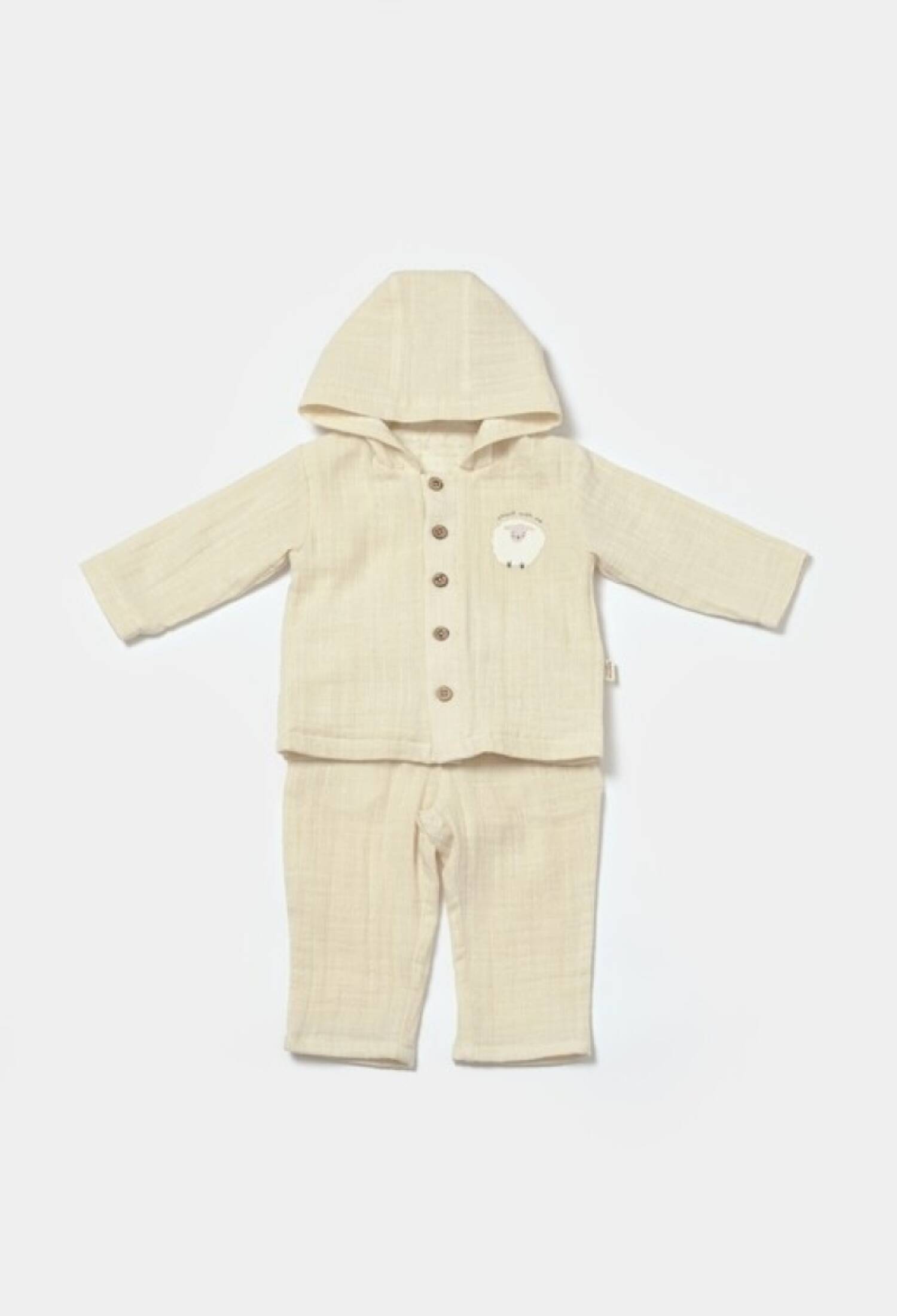 Toptan Unisex Bebek 2'li Kapüşonlu Ceket ve Pantolon Takımı 3-24M %100 Pamuk Baby Cosy 2022-CSYM703 - 2022-CSYM7033 - Brand: BabyCosy - Kids & Bby Clothes From Peralane Kids Turkey