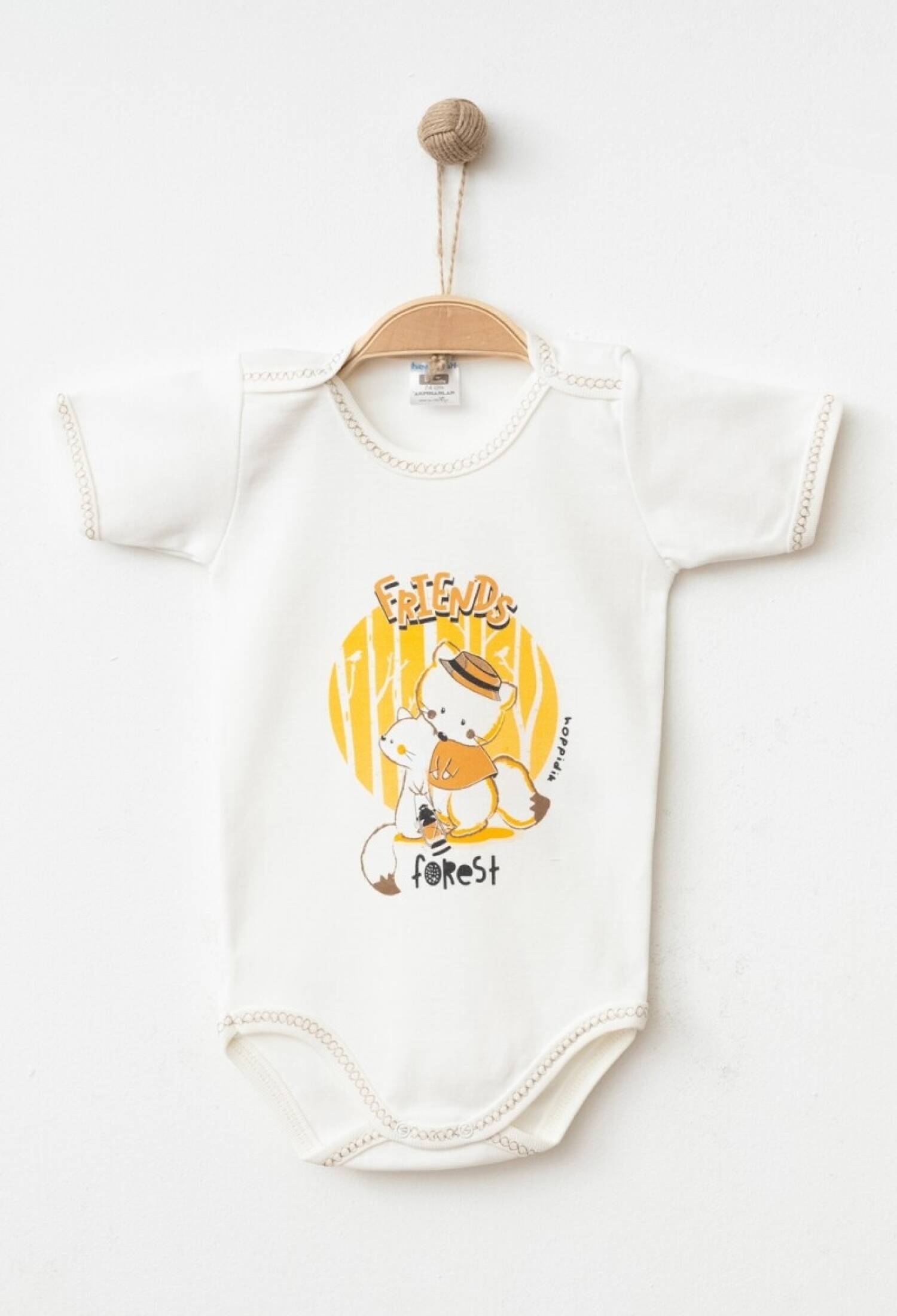 Toptan Unisex Bebek Çıtçıtlı Badi 9-18M 2017-7135 - 2017-7135 - Brand: Hoppidik - Kids & Bby Clothes From Peralane Kids Turkey