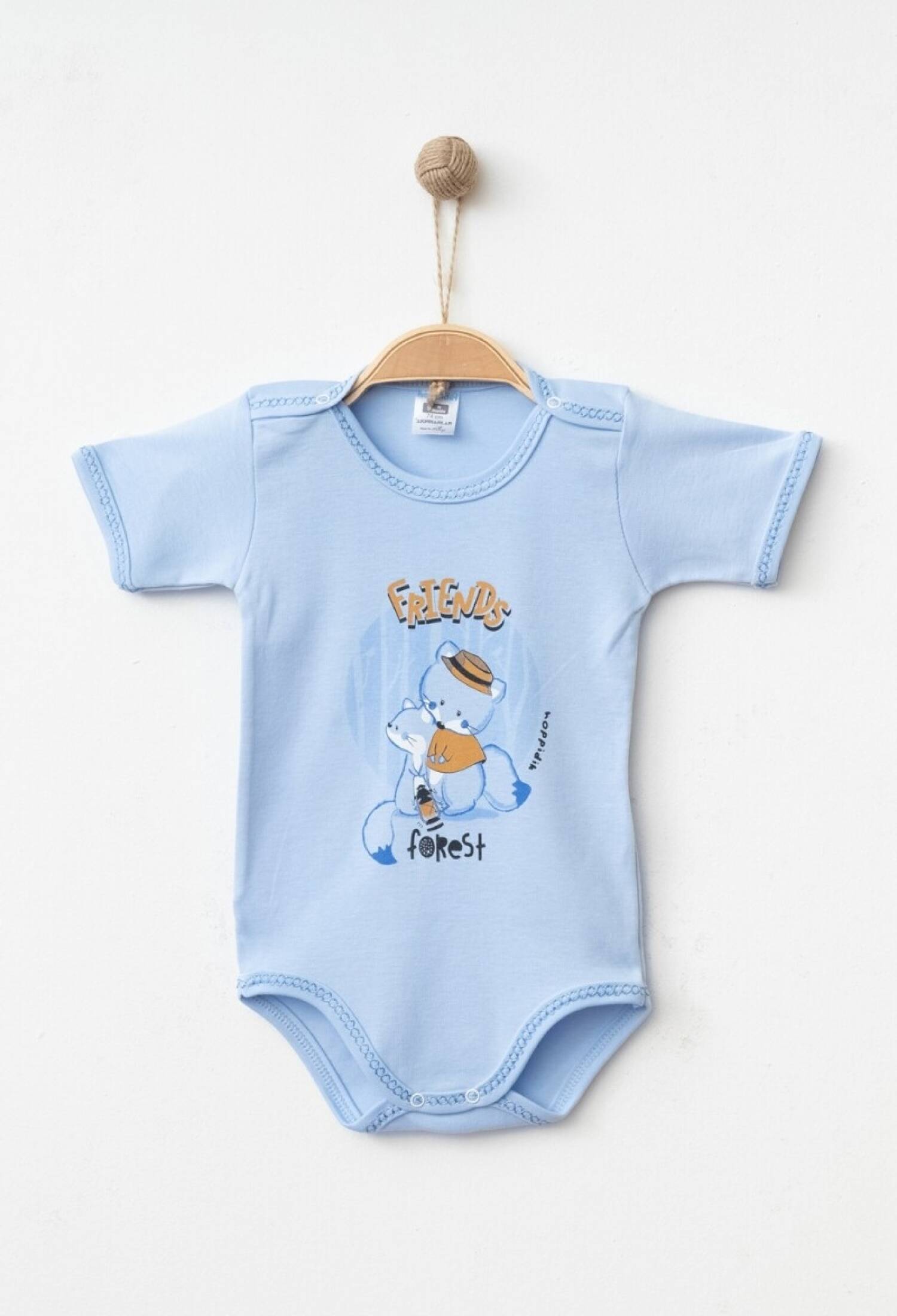 Toptan Unisex Bebek Çıtçıtlı Badi 9-18M 2017-7135 - 2017-7135 - Brand: Hoppidik - Kids & Bby Clothes From Peralane Kids Turkey