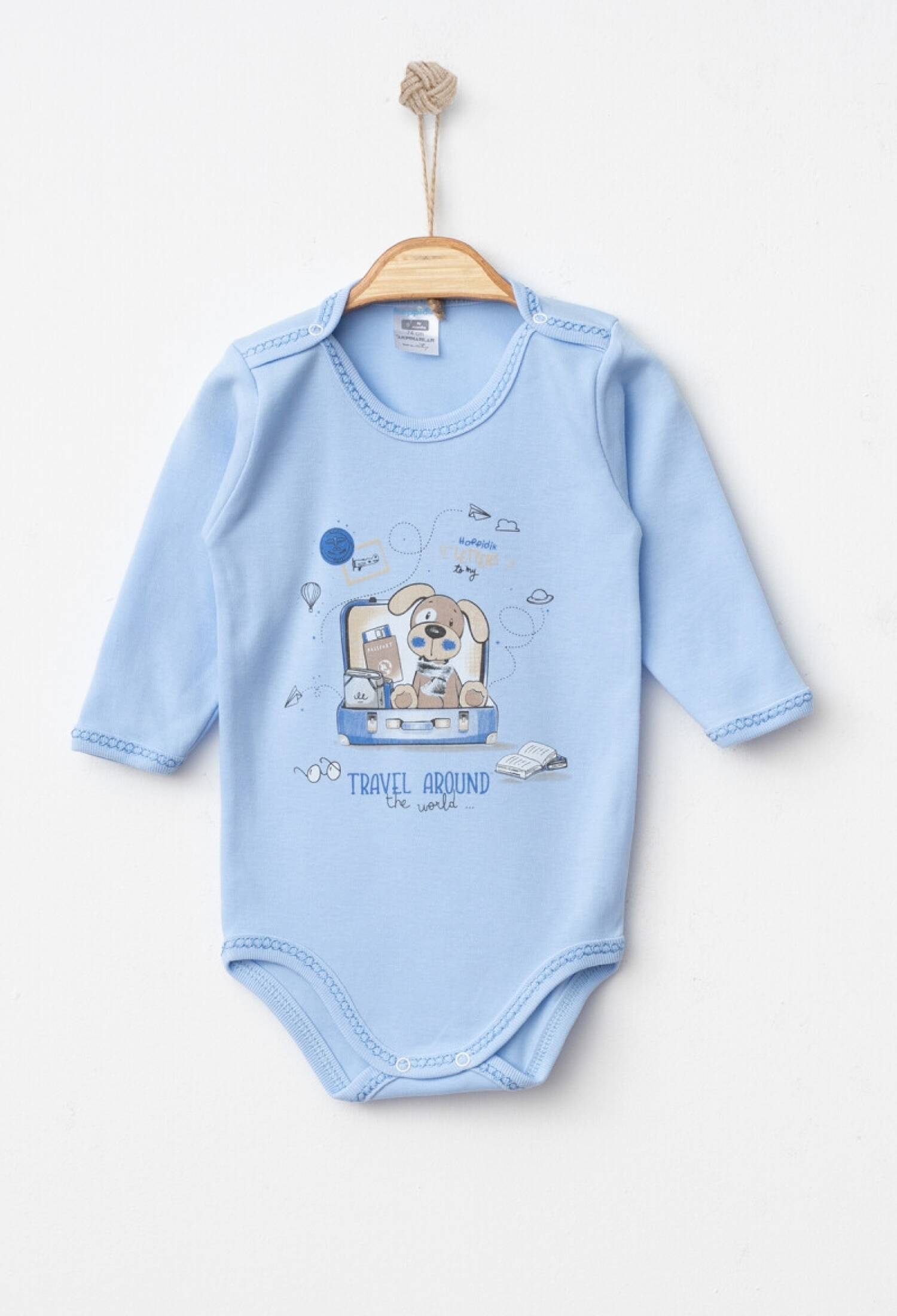 Toptan Unisex Bebek Çıtçıtlı Badi 9-18M 2017-7172 - 2017-7172 - Brand: Hoppidik - Kids & Bby Clothes From Peralane Kids Turkey