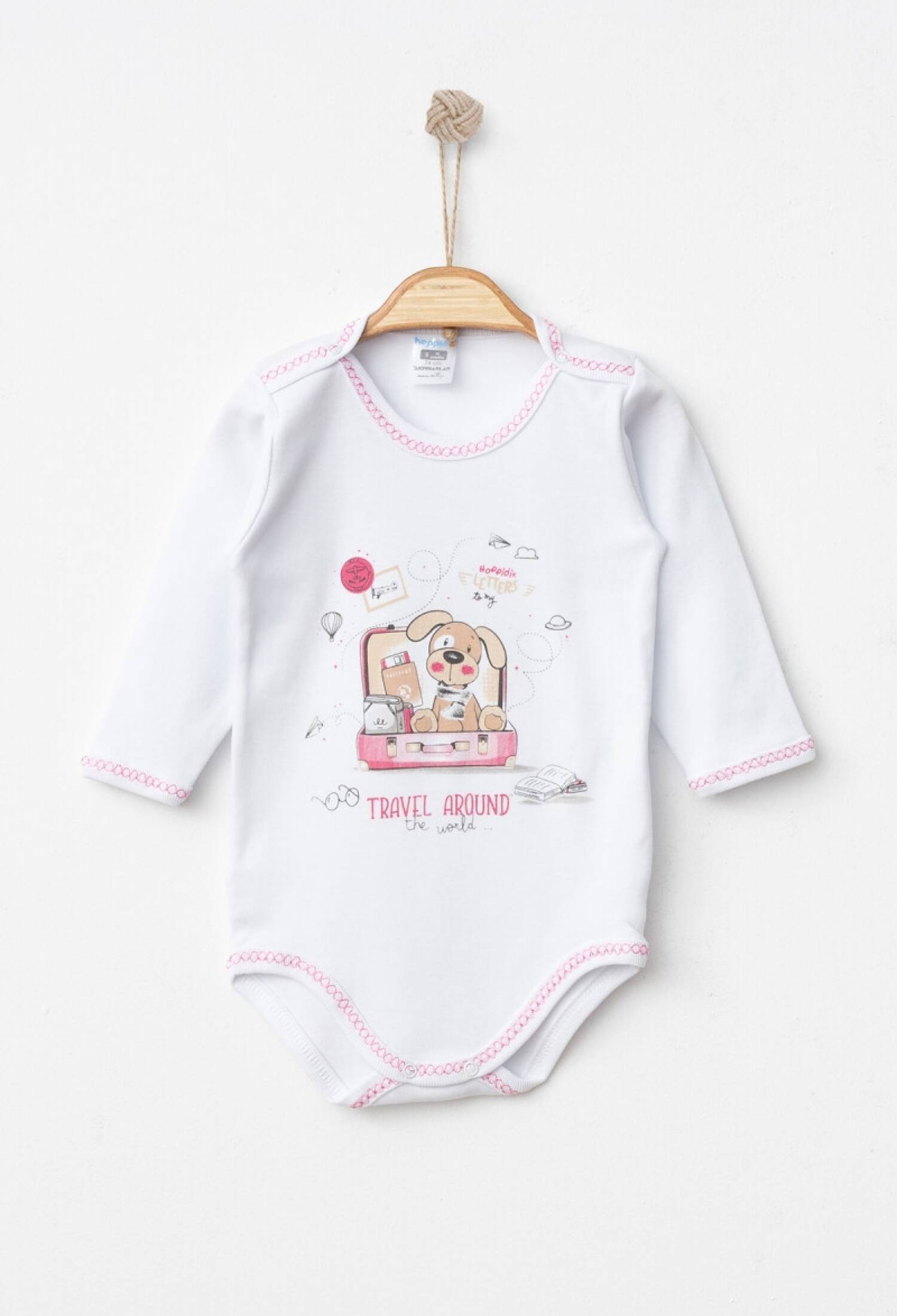 Toptan Unisex Bebek Çıtçıtlı Badi 9-18M 2017-7172 - 2017-7172 - Brand: Hoppidik - Kids & Bby Clothes From Peralane Kids Turkey