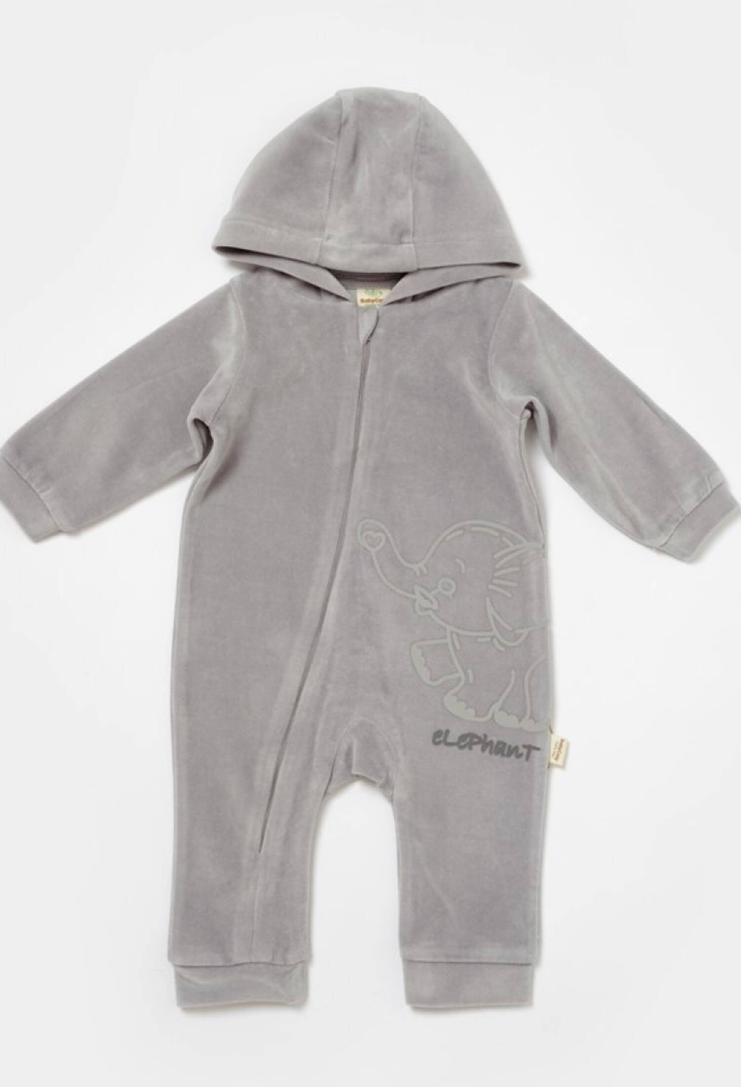 Toptan Unisex Bebek Kapüşonlu Kadife Tulum 3-24M Baby Cosy 2022-CSYK6046 - 2022-CSYK6046 - Brand: BabyCosy - Kids & Bby Clothes From Peralane Kids Turkey