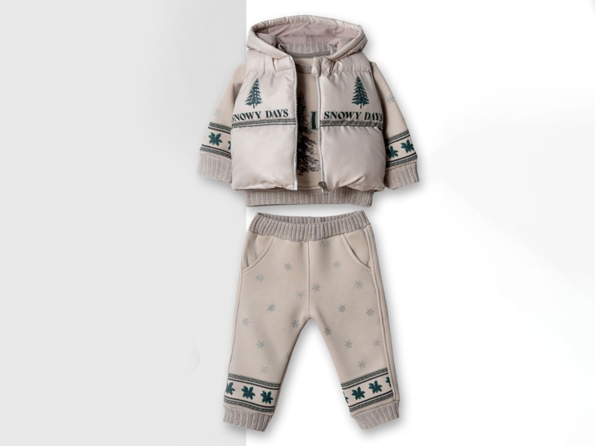 Yelekli Üçlü Erkek Bebe Takım – Brand: HİPPIL – Kids & Bby Clothes From Peralane Kids Turkey