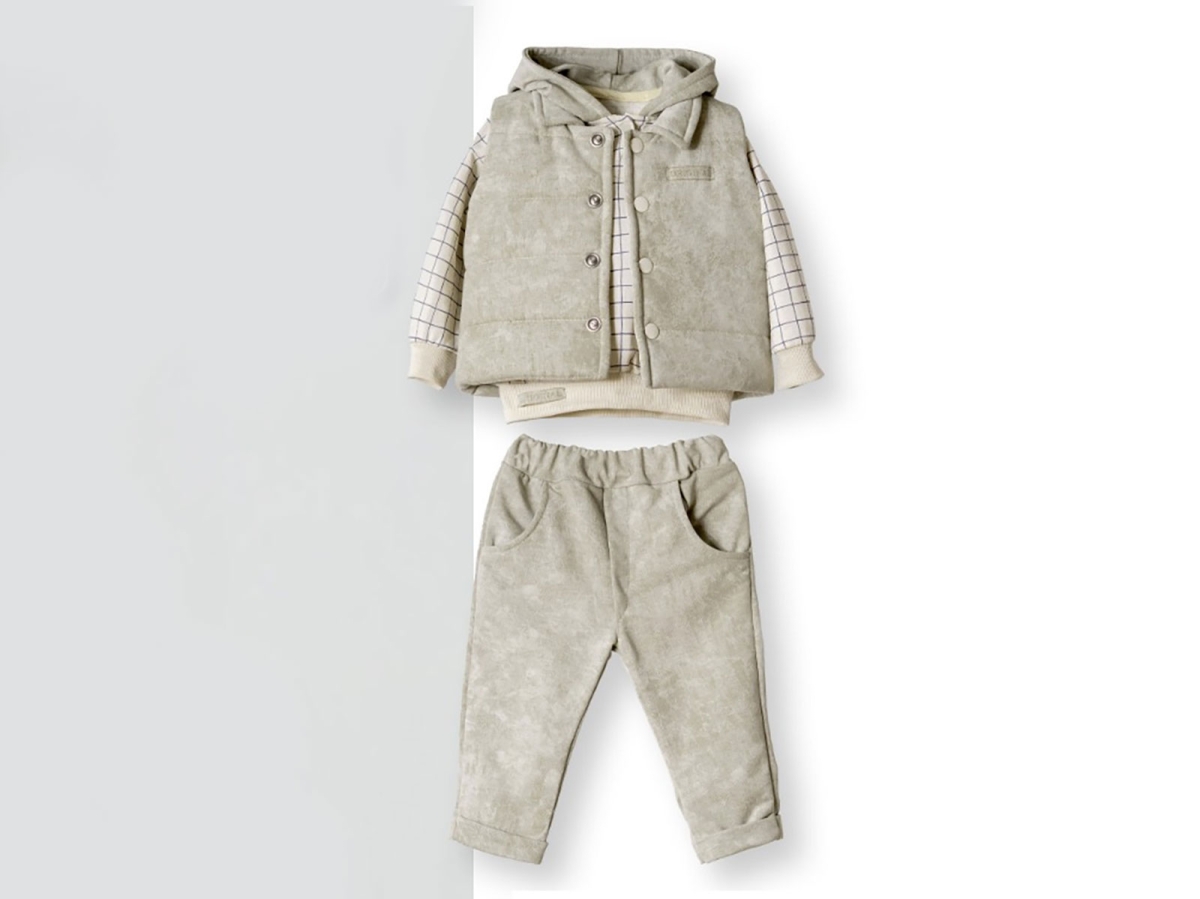 Yelekli Üçlü Erkek Bebe Takım - Brand: HİPPIL - Kids & Bby Clothes From Peralane Kids Turkey
