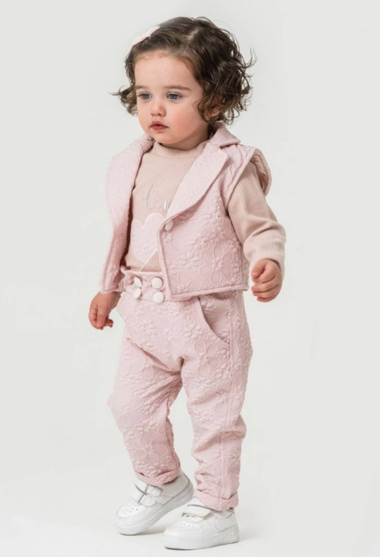 Yelekli Üçlü Kız Bebe Takım - Brand: HİPPIL - Kids & Bby Clothes From Peralane Kids Turkey