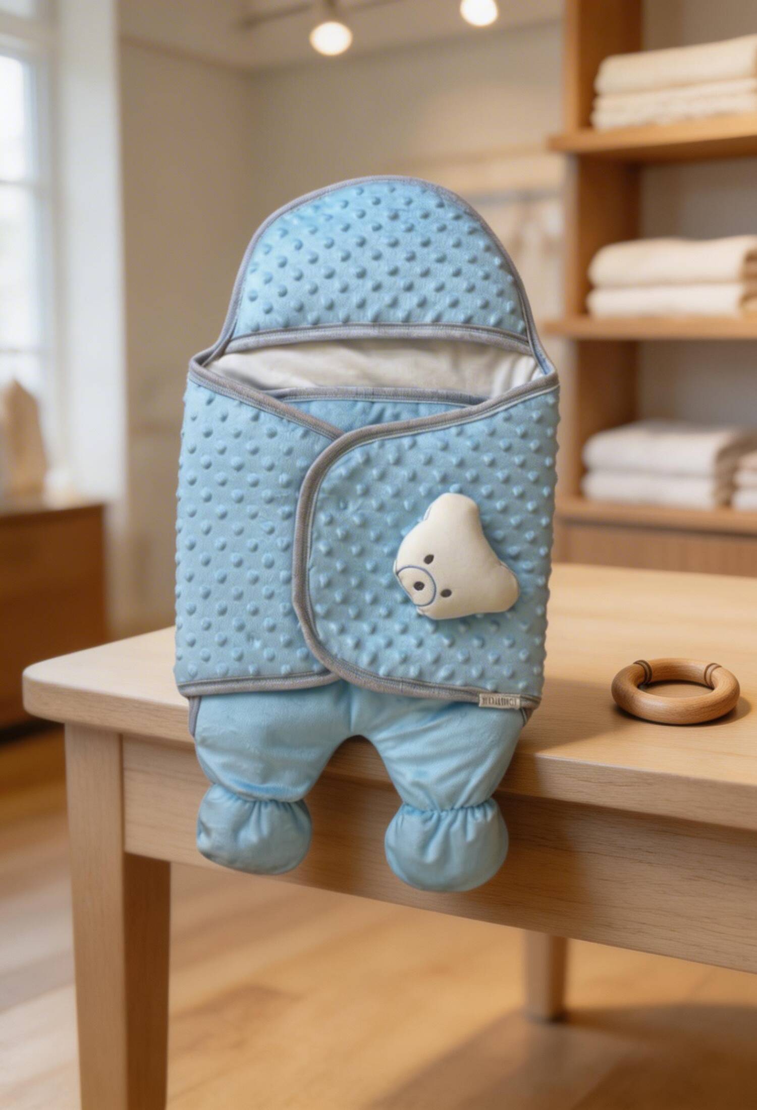 Wholesale Unisex Toyed Swaddle 0-9M Tomuycuk 1074-45204 - 1074-45204