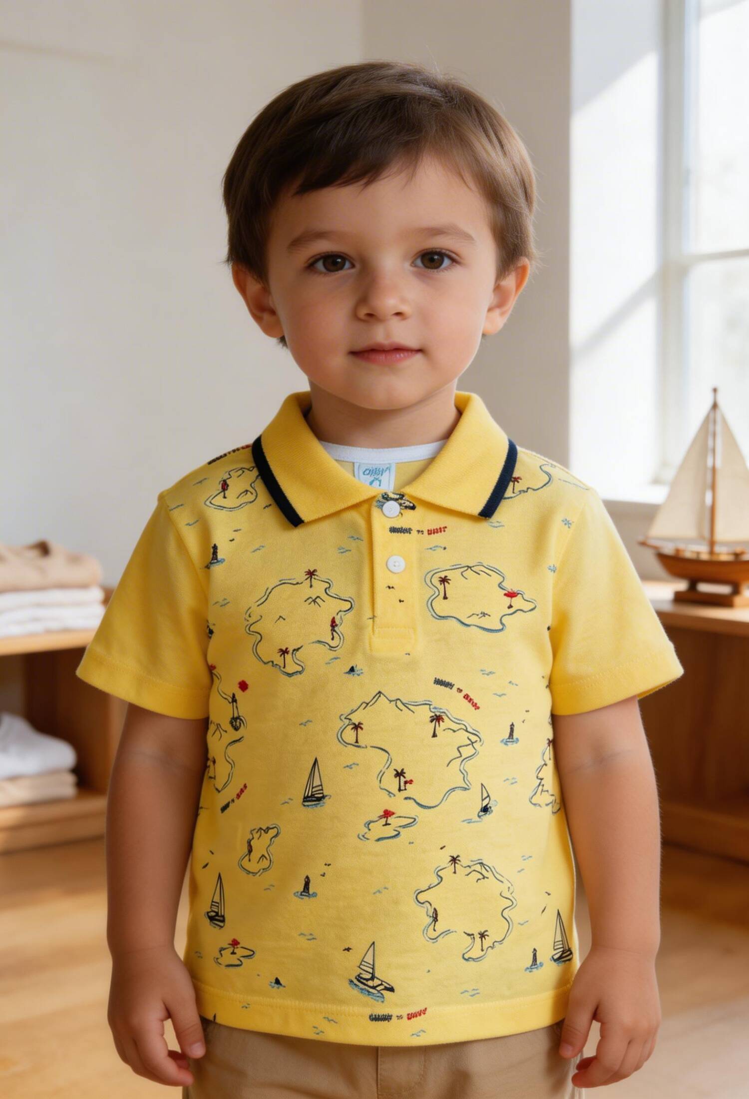 Wholesale Baby Boy T-Shirt 1-4Y Algiy Mini 2047-3563 - 2047-3563