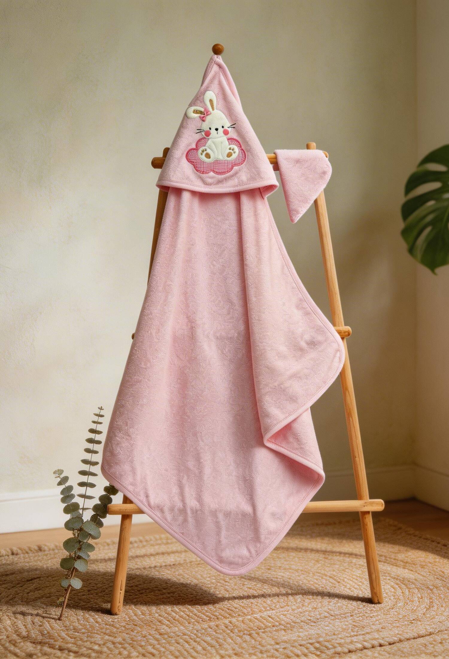 Wholesale Unisex Baby Towel and Bath Glove Set 80x80cm Babyline 2015-9-584 - 2015-9-584