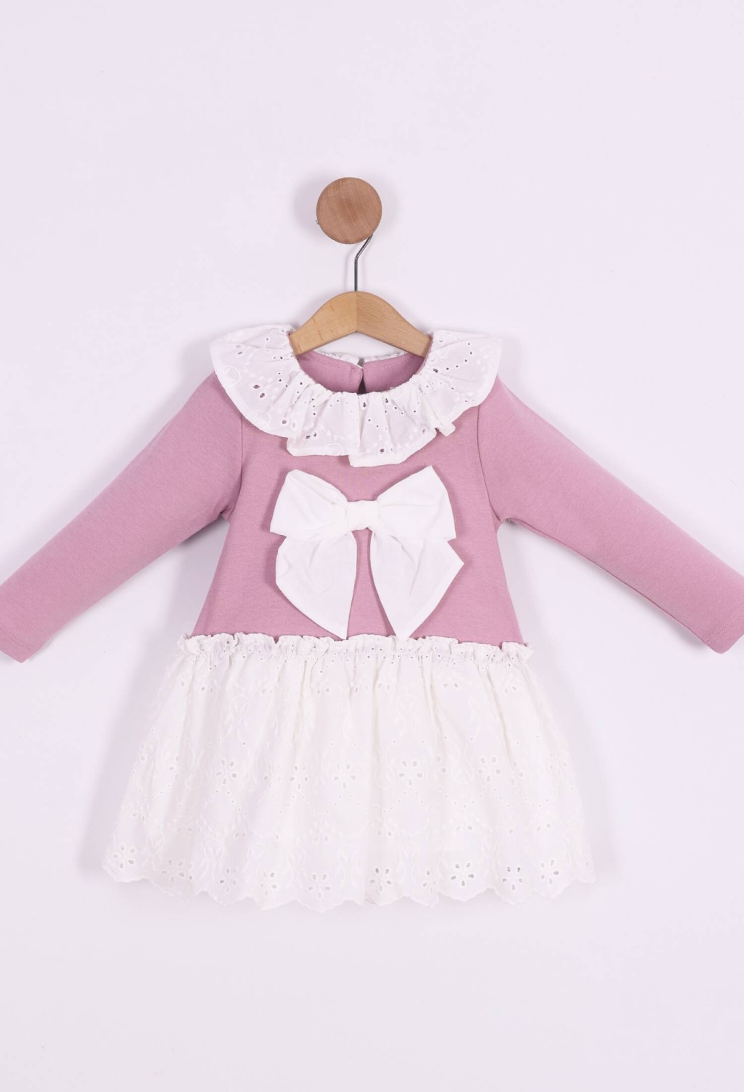 Toptan Kız Çocuk Brode Etekli Elbise - M0749 - Brand: Serkon Baby - Kids & Bby Clothes From Peralane Kids Turkey