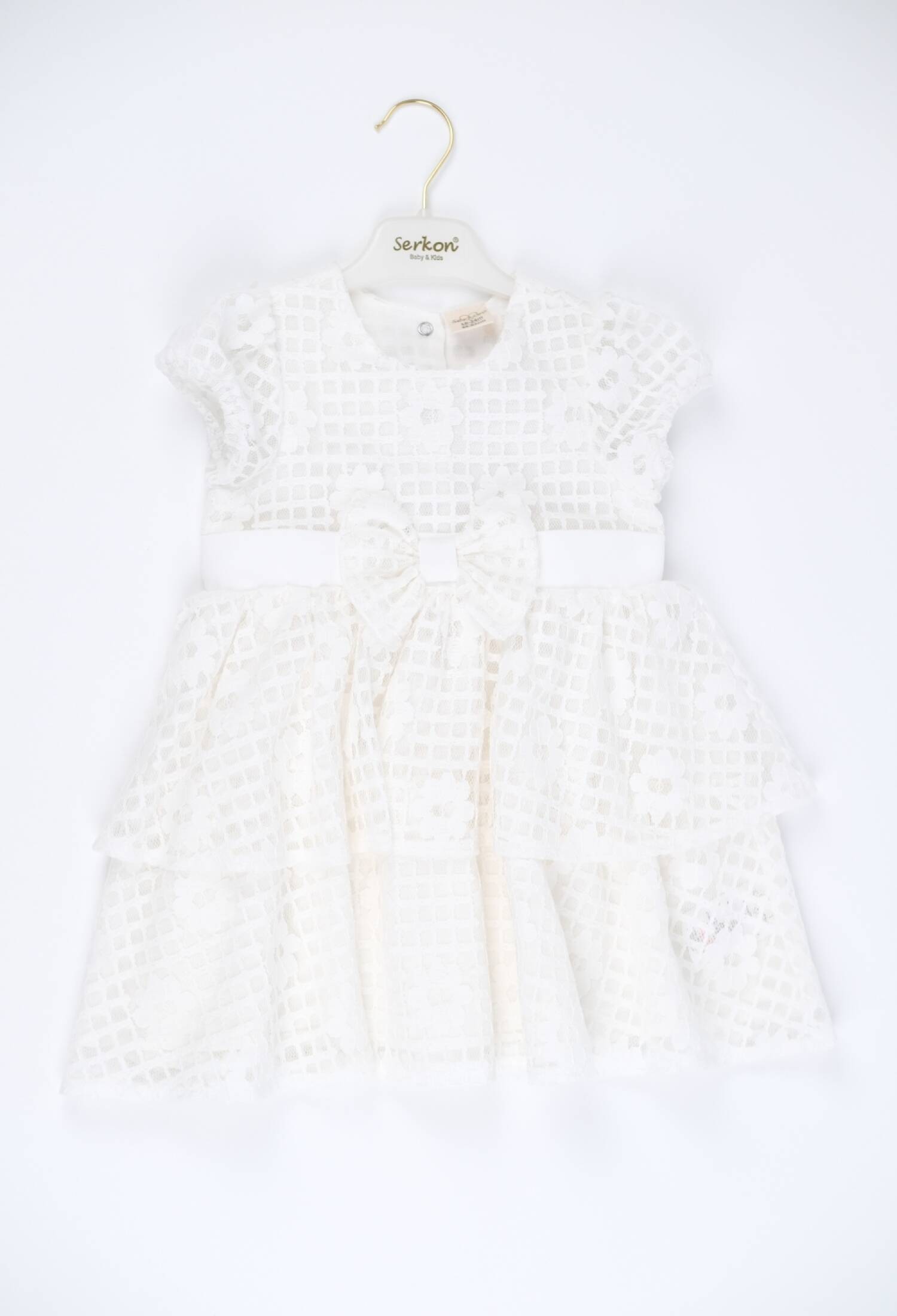 Dantel Volan Elbise - M0752 - Brand: Serkon Baby - Kids & Bby Clothes From Peralane Kids Turkey