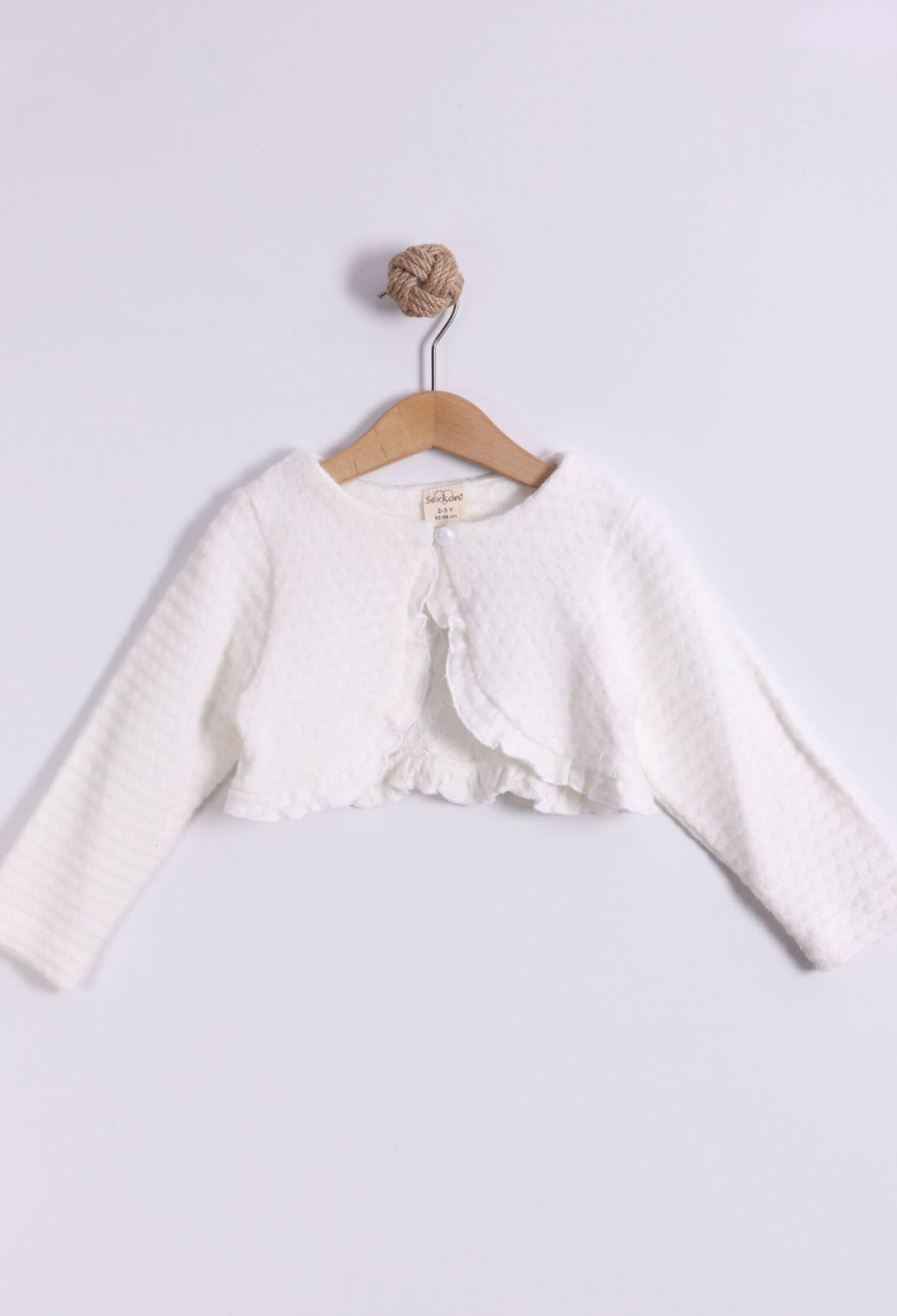 Oval Triko Bolero - M0871 - Brand: Serkon Baby - Kids & Bby Clothes From Peralane Kids Turkey