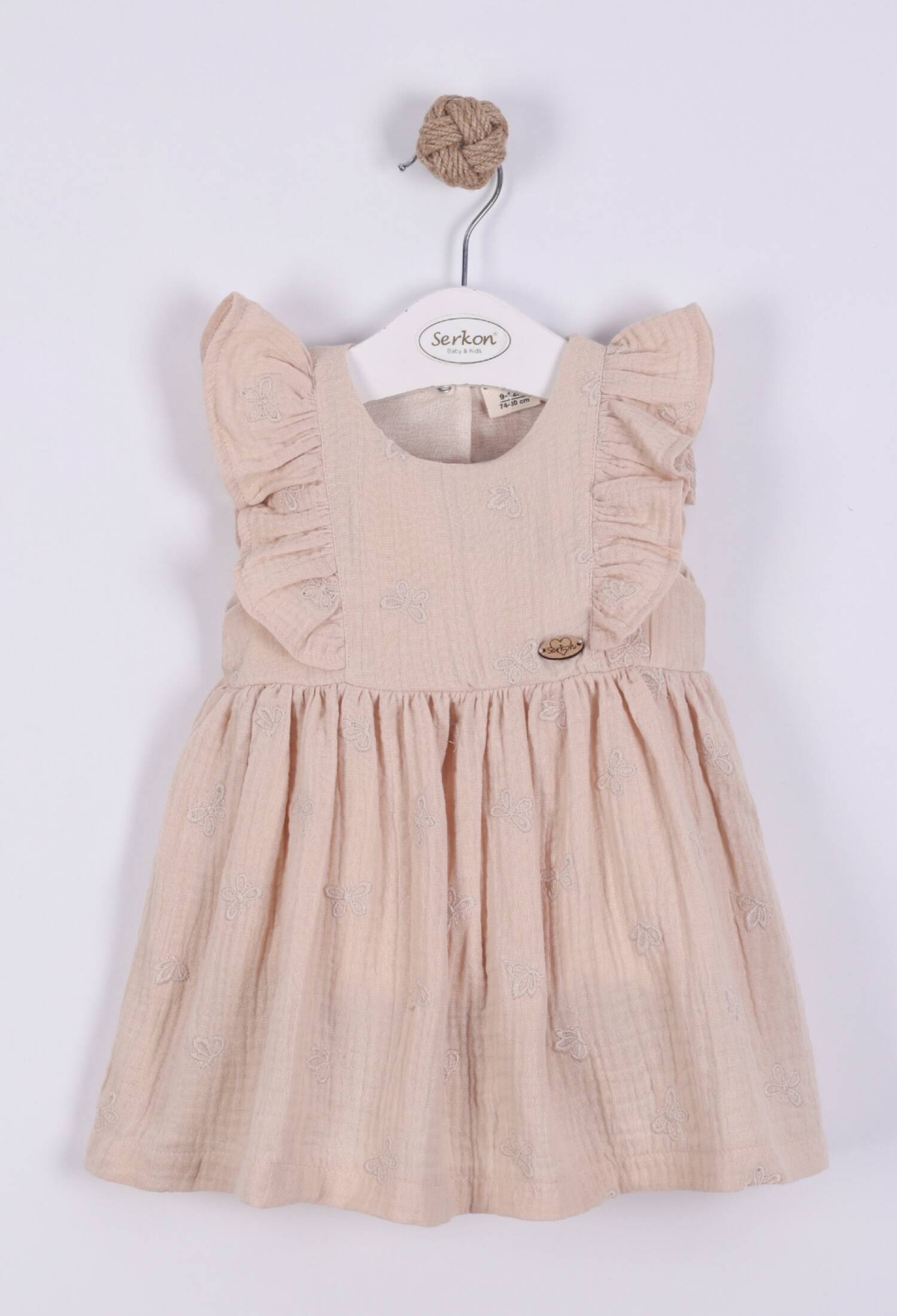 Müslin Bebe Elbise - M0868 - Brand: Serkon Baby - Kids & Bby Clothes From Peralane Kids Turkey