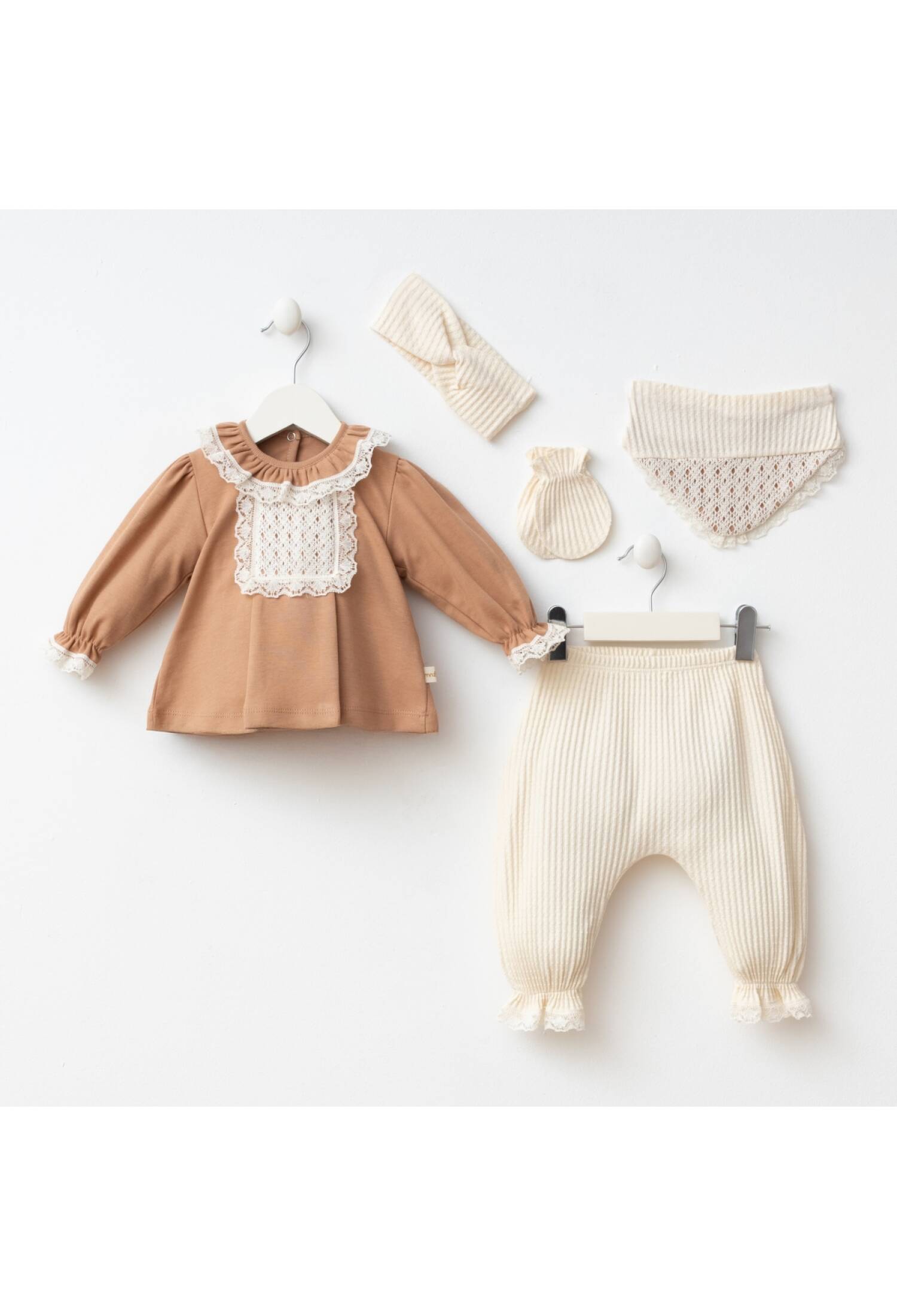 BARBARA BABY 5-PIECE SET - 7094 - Brand: Minizeyn - Kids & Bby Clothes From Peralane Kids Turkey
