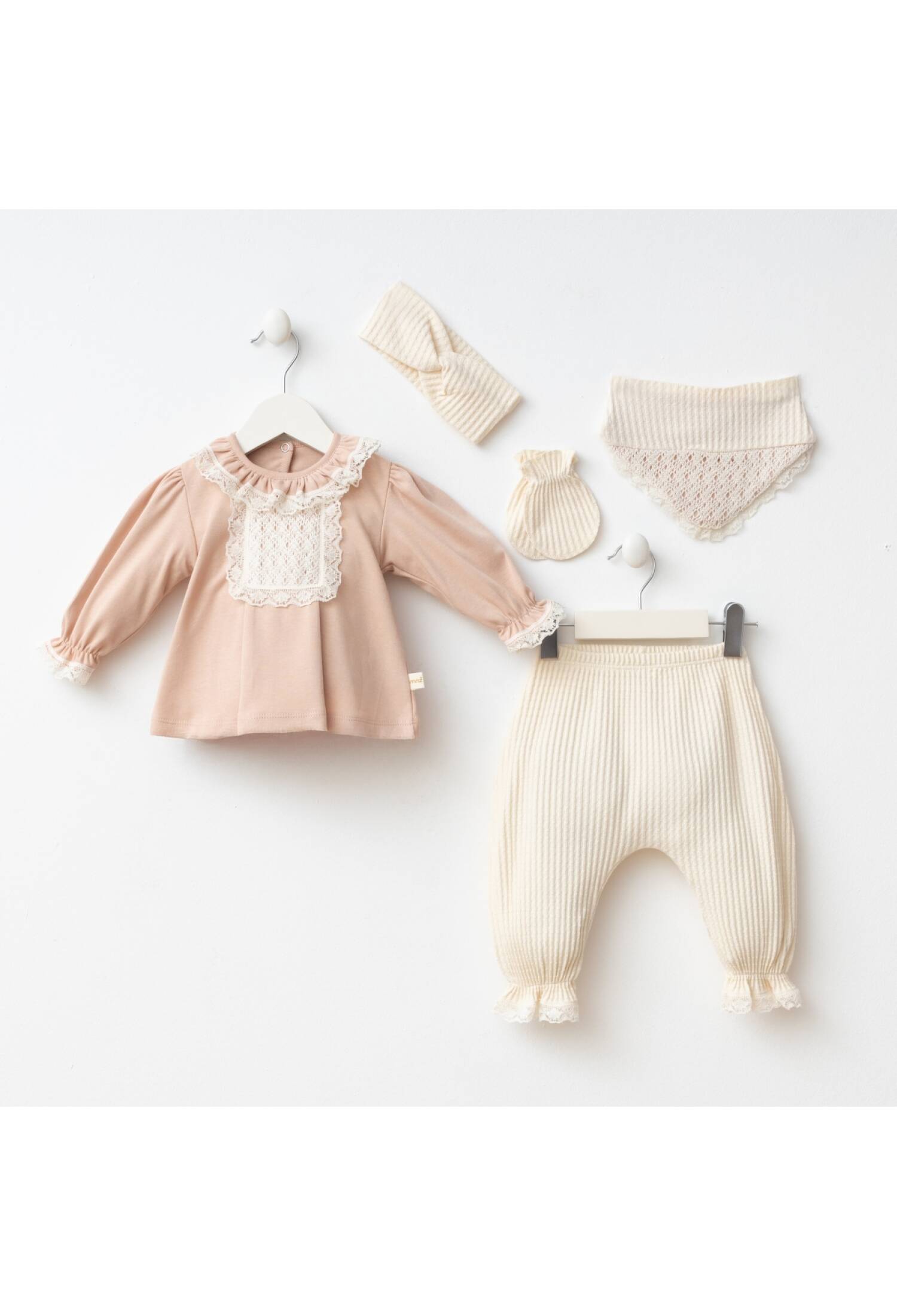 BARBARA BABY 5-PIECE SET - 7094 - Brand: Minizeyn - Kids & Bby Clothes From Peralane Kids Turkey