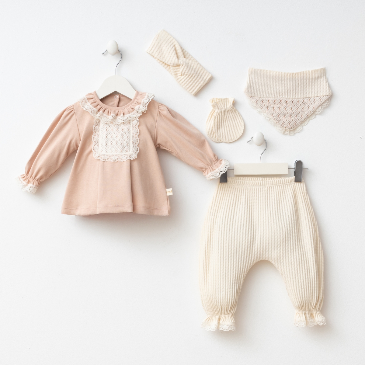 BARBARA BABY 5-PIECE SET - 7094 - Brand: Minizeyn - Kids & Bby Clothes From Peralane Kids Turkey