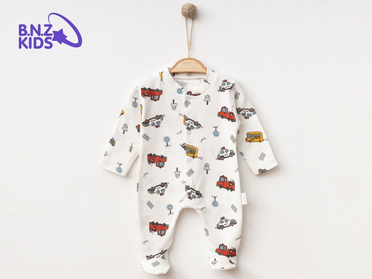 Araba Desenli Raporlu Patikli Erkek Bebe Tulum - Brand: NAYINOM - Kids & Bby Clothes From Peralane Kids Turkey