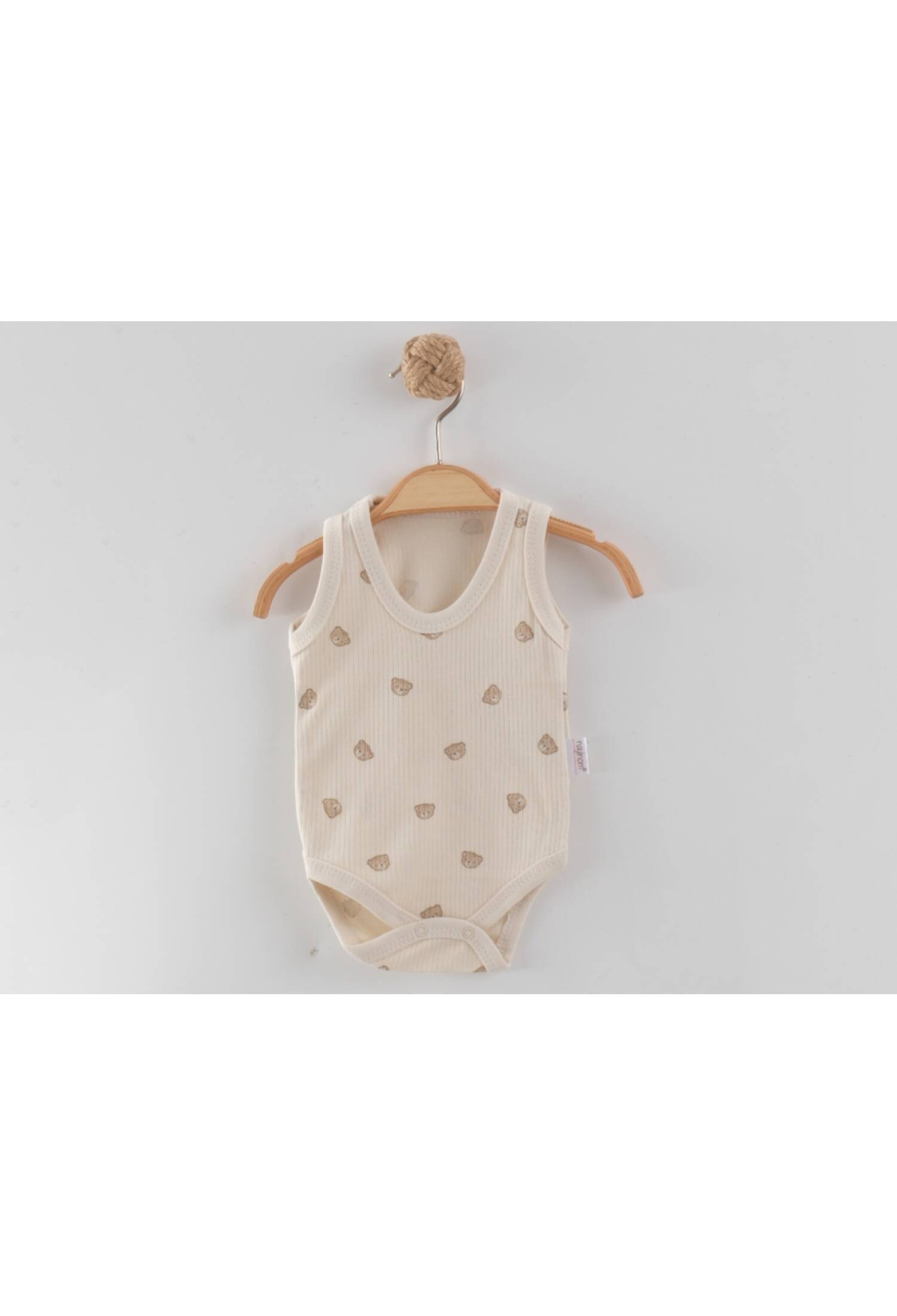 Ayıcık Desenli Erkek Bebe Çıtcıtlı Badi - Brand: NAYINOM - Kids & Bby Clothes From Peralane Kids Turkey