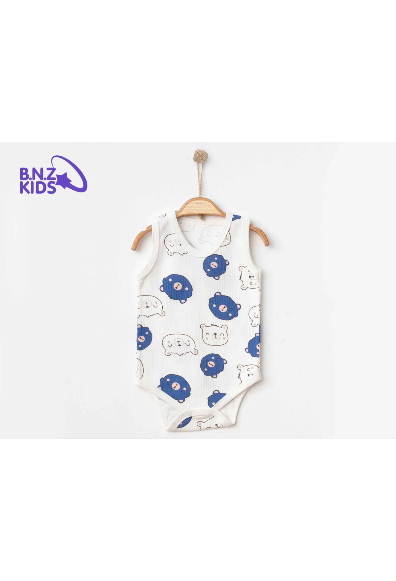 Ayıcık Desenli Erkek Çıtçıtlı Badi - Brand: NAYINOM - Kids & Bby Clothes From Peralane Kids Turkey