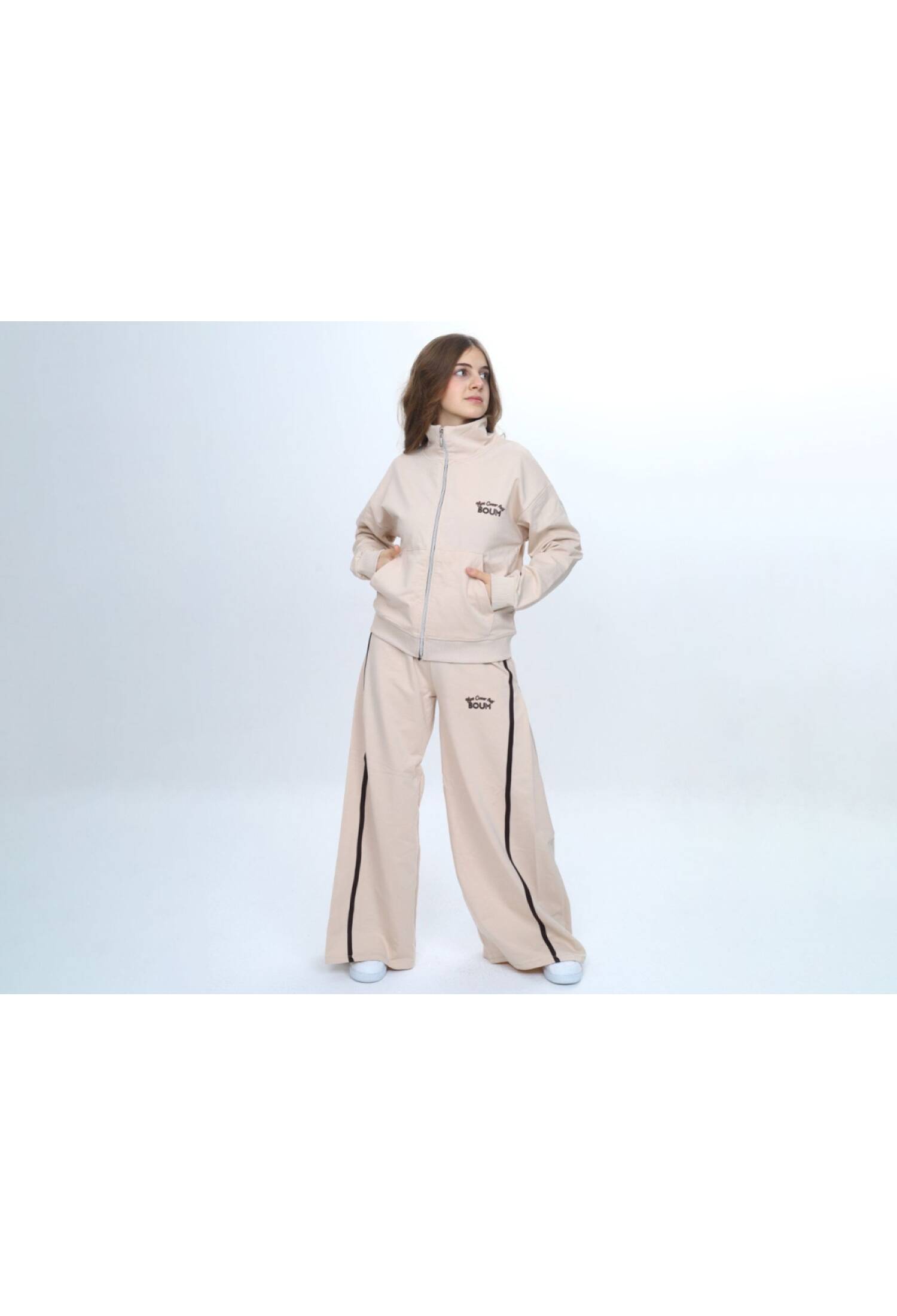 Boum Baskılı Fermuarlı Kız Takım - Brand: VIZVIZ - Kids & Bby Clothes From Peralane Kids Turkey