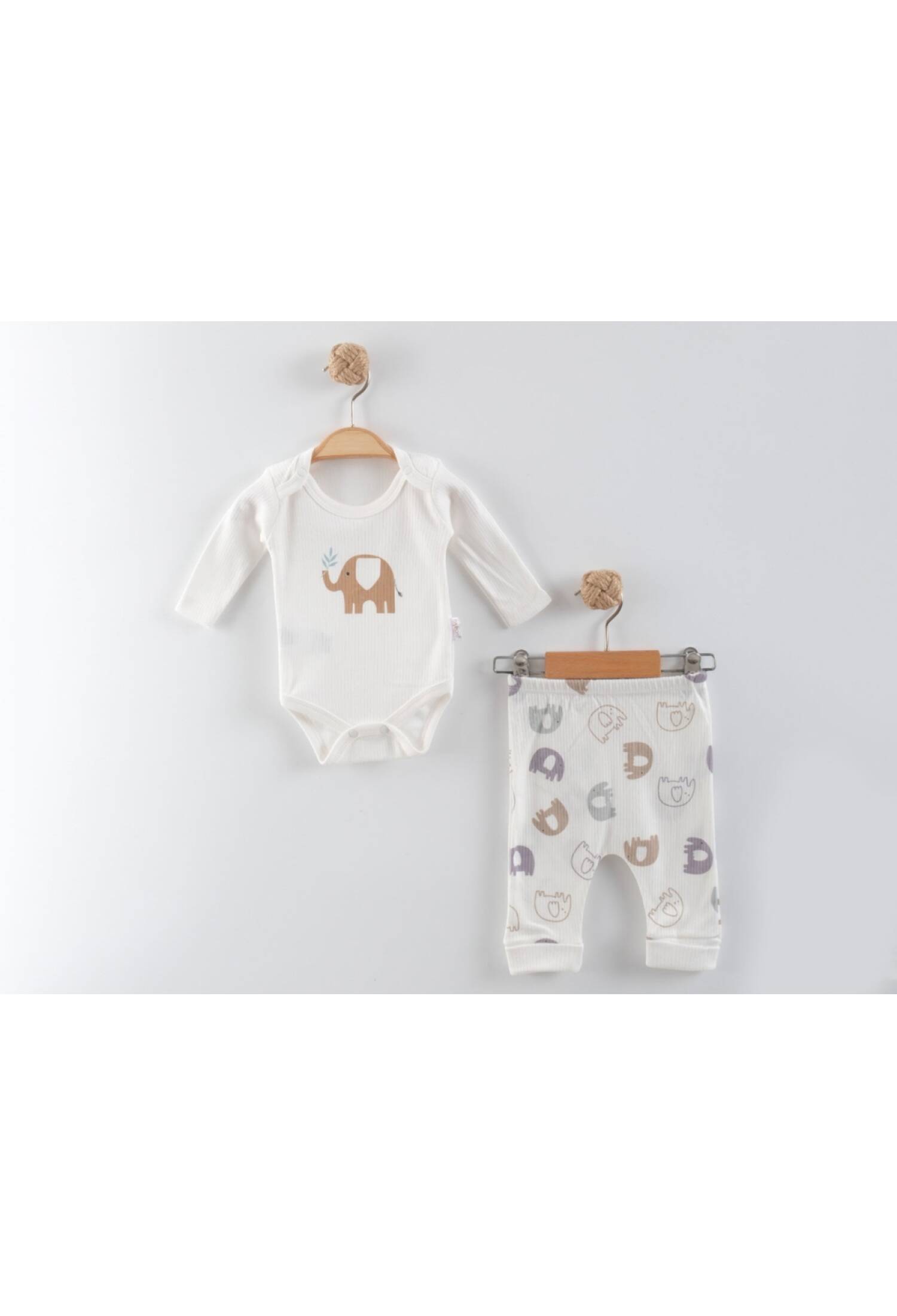 Fil Baskılı Erkek Bebe Takım - Brand: NAYINOM - Kids & Bby Clothes From Peralane Kids Turkey